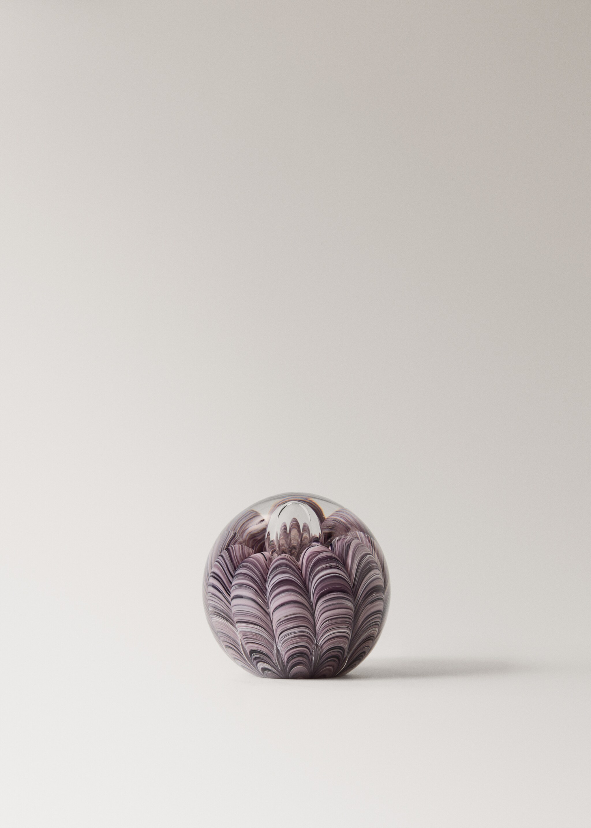Sferă decorativă din sticlă cu bule - Articol fără model, Lila. Ref: 17052929-00.