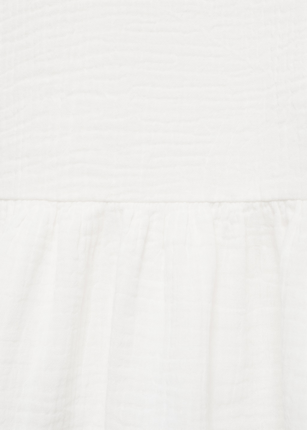 Dress with lace flounces