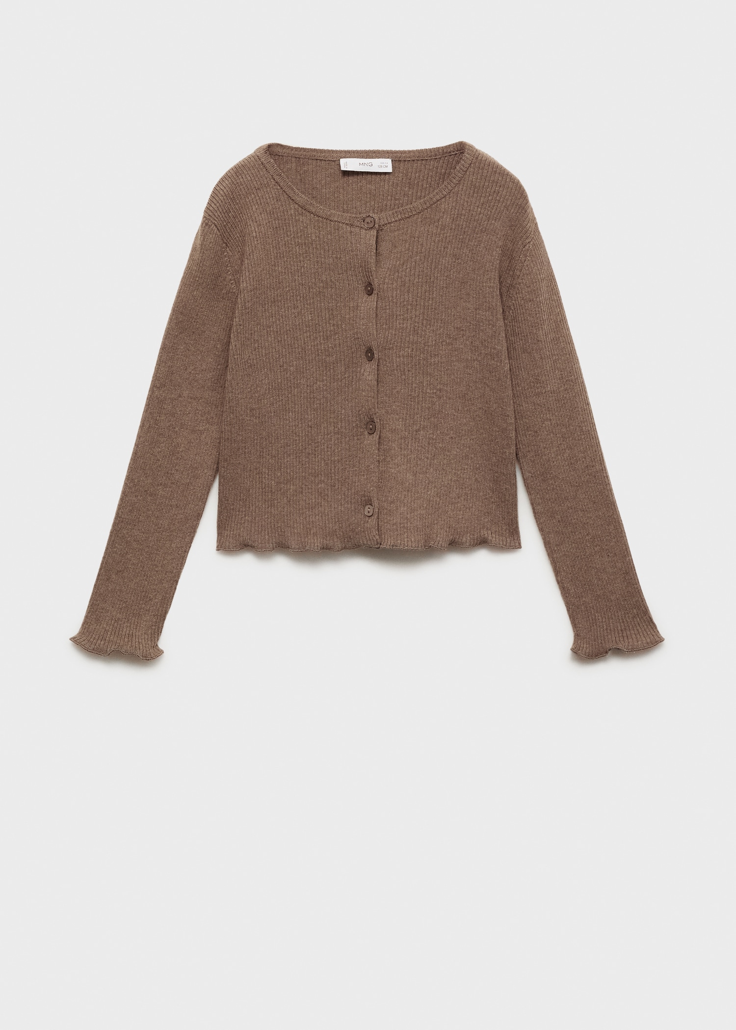 Cardigan maille côtelée - Article sans modèle