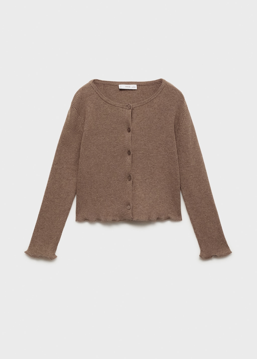 Ribbed knit cardigan