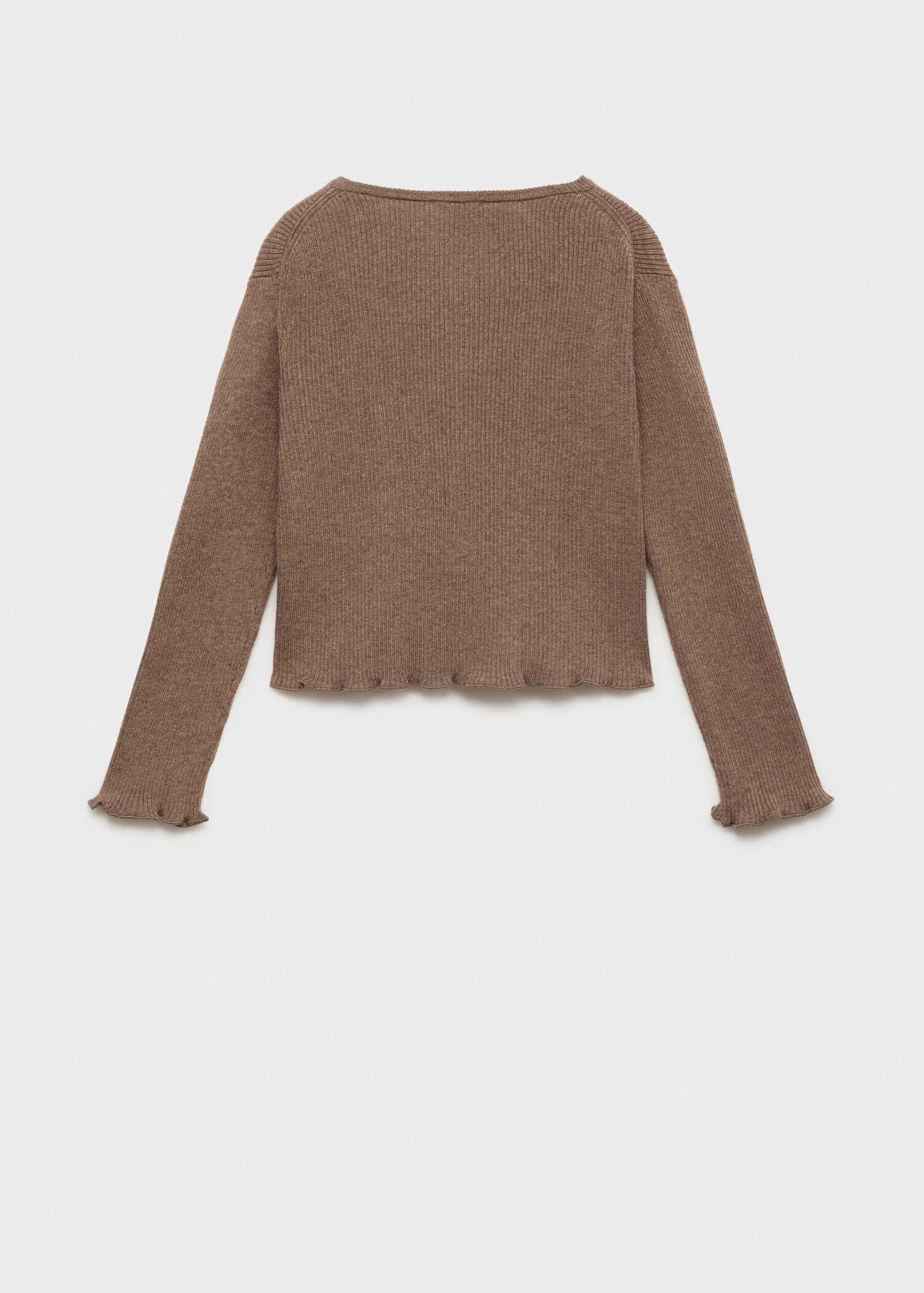 Cardigan maille côtelée - Verso de l’article