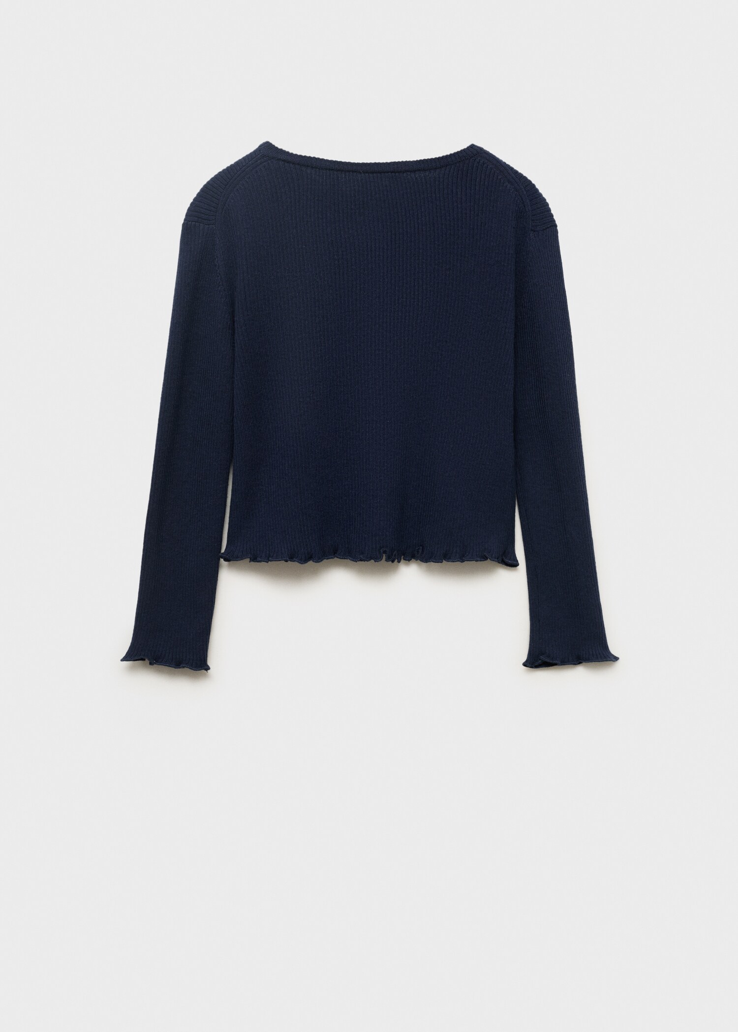 Cardigan maille côtelée - Verso de l’article