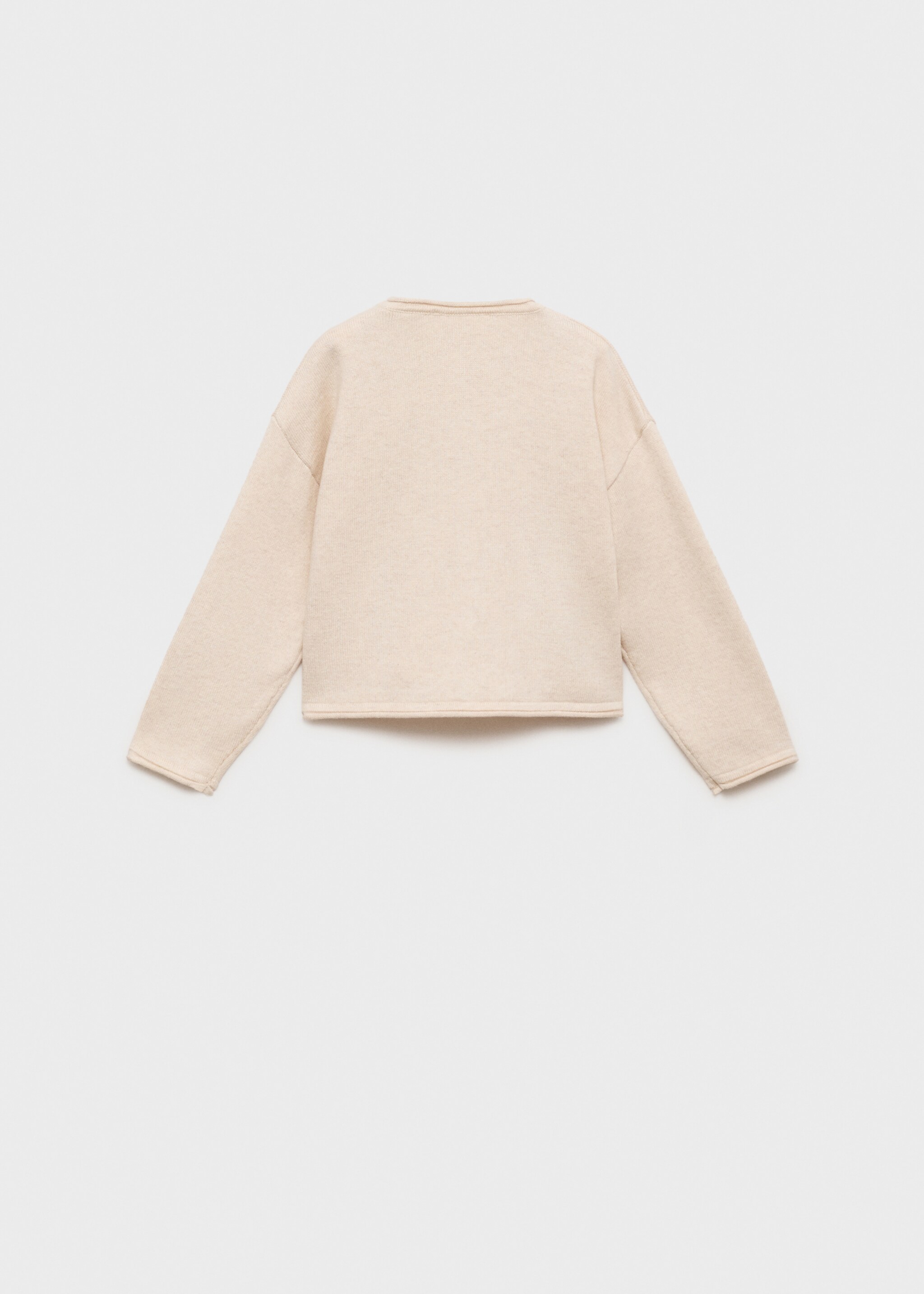 Knitted button cardigan - Reverse of the article