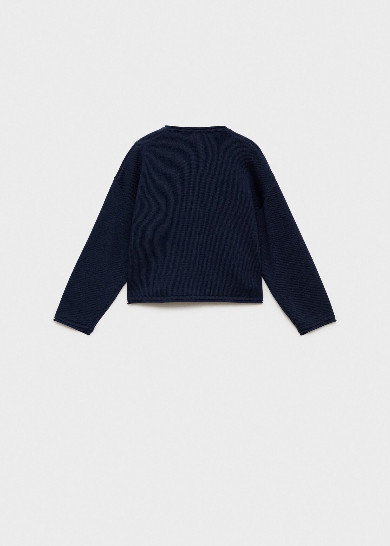 Knitted button cardigan - Reverse of the article