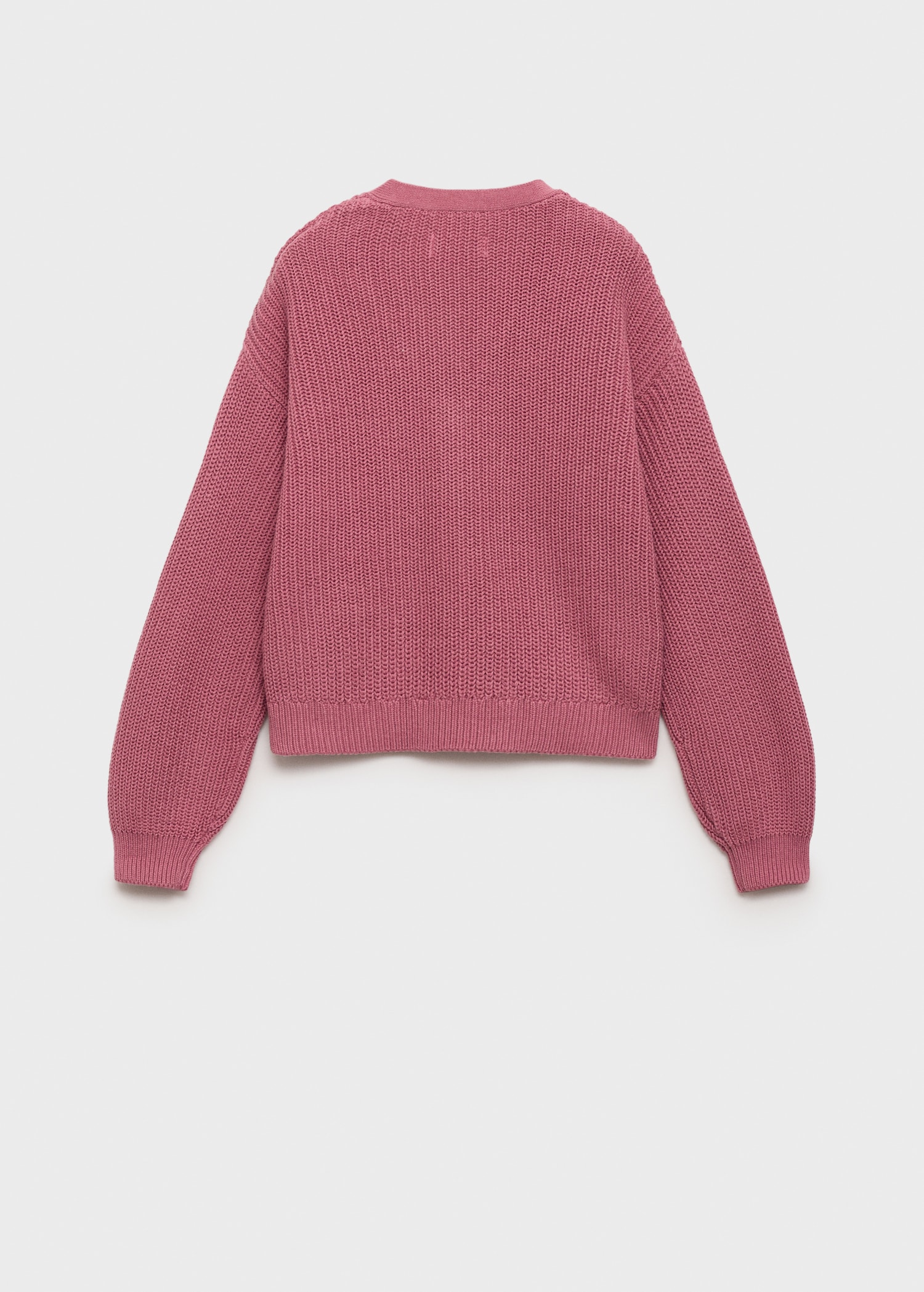 Knitted button cardigan - Reverse of the article