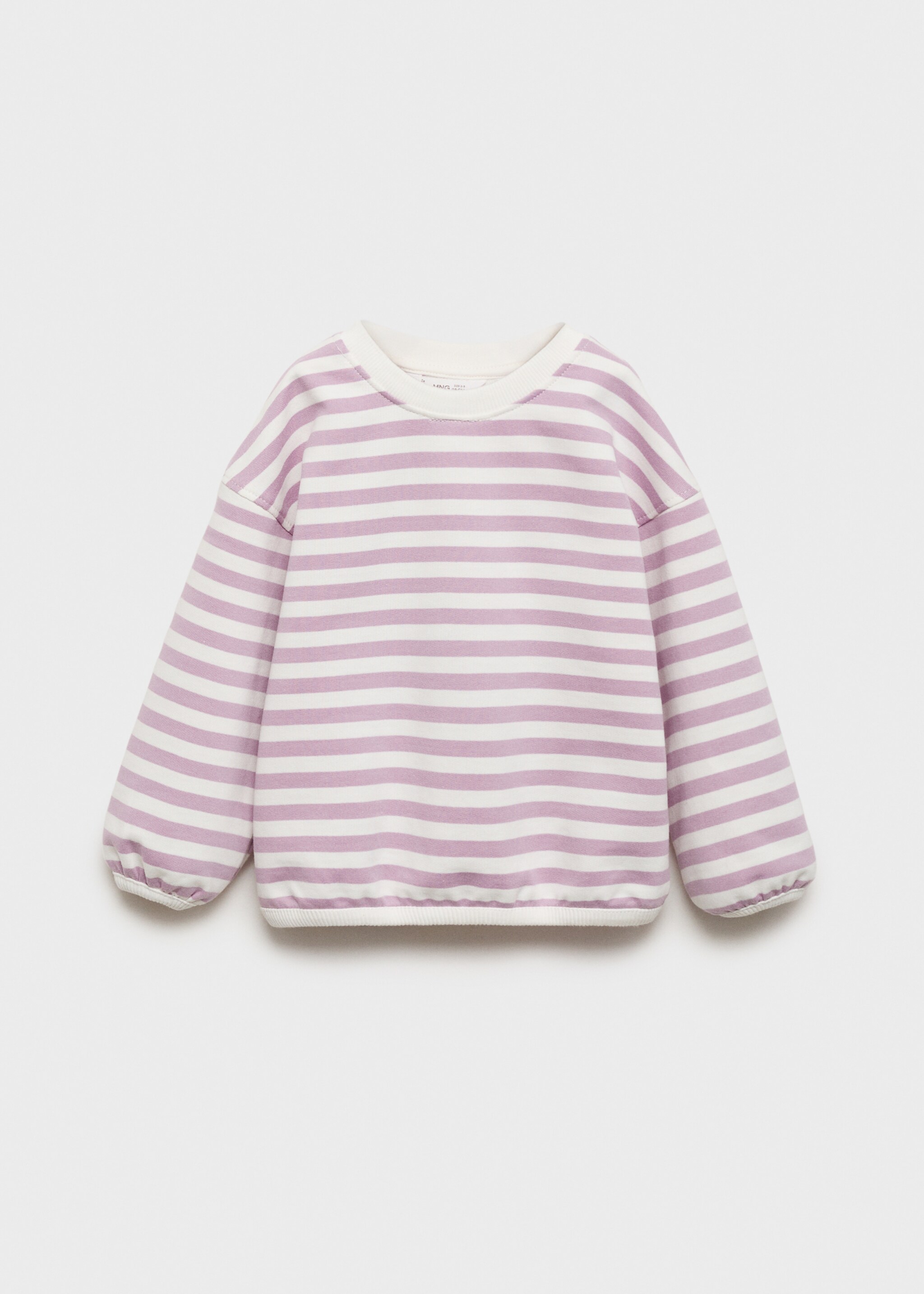 Striped cotton-blend sweatshirt - Article without model
