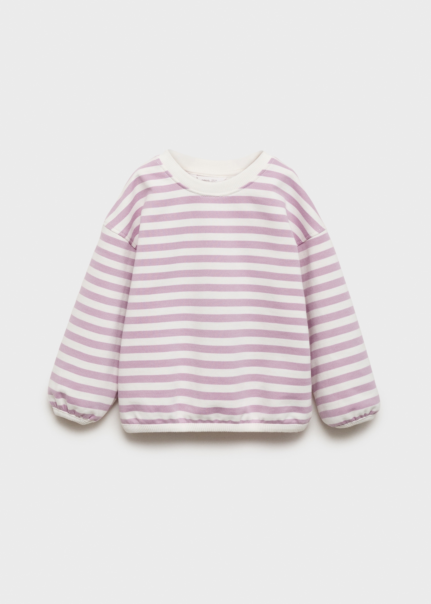 Striped cotton-blend sweatshirt - Article without model