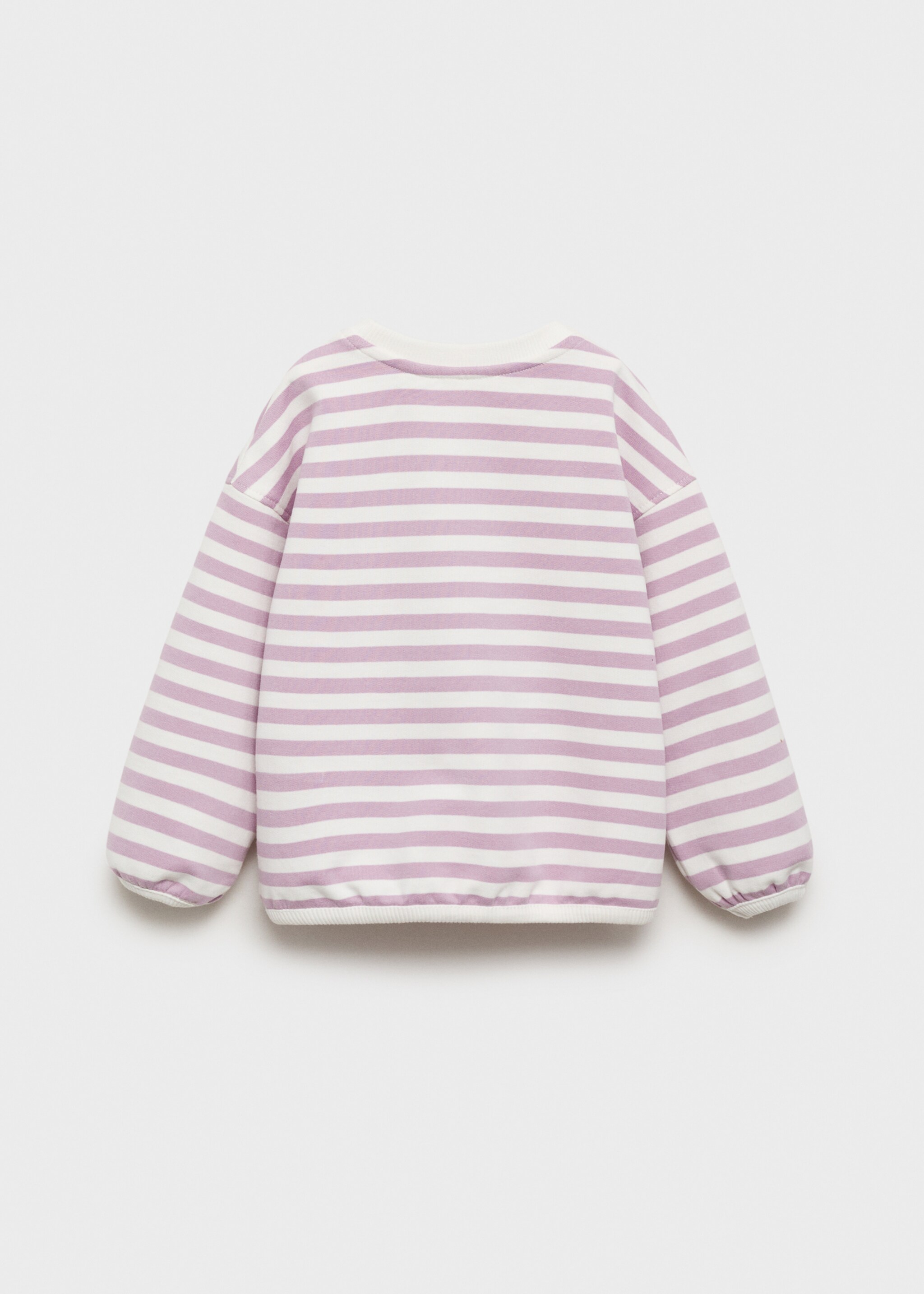 Striped cotton-blend sweatshirt - Reverse of the article