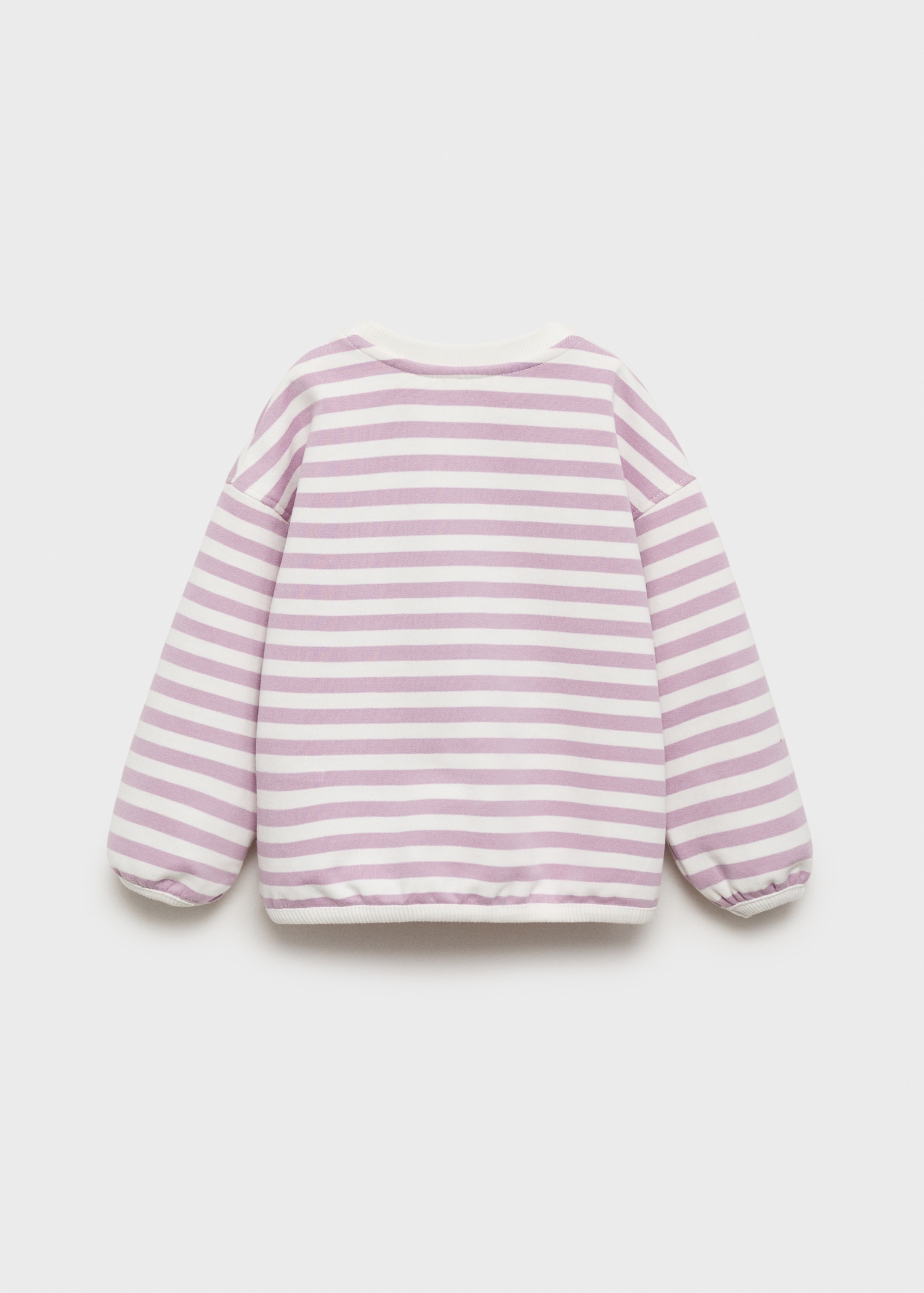 Striped cotton-blend sweatshirt - Reverse of the article