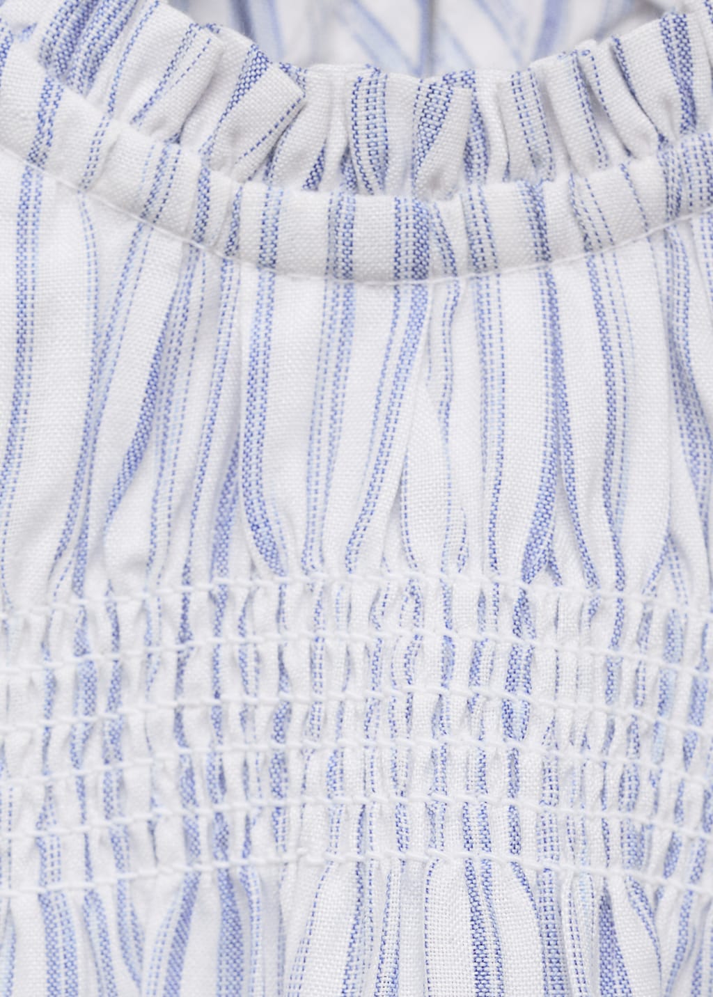 Ruched striped blouse