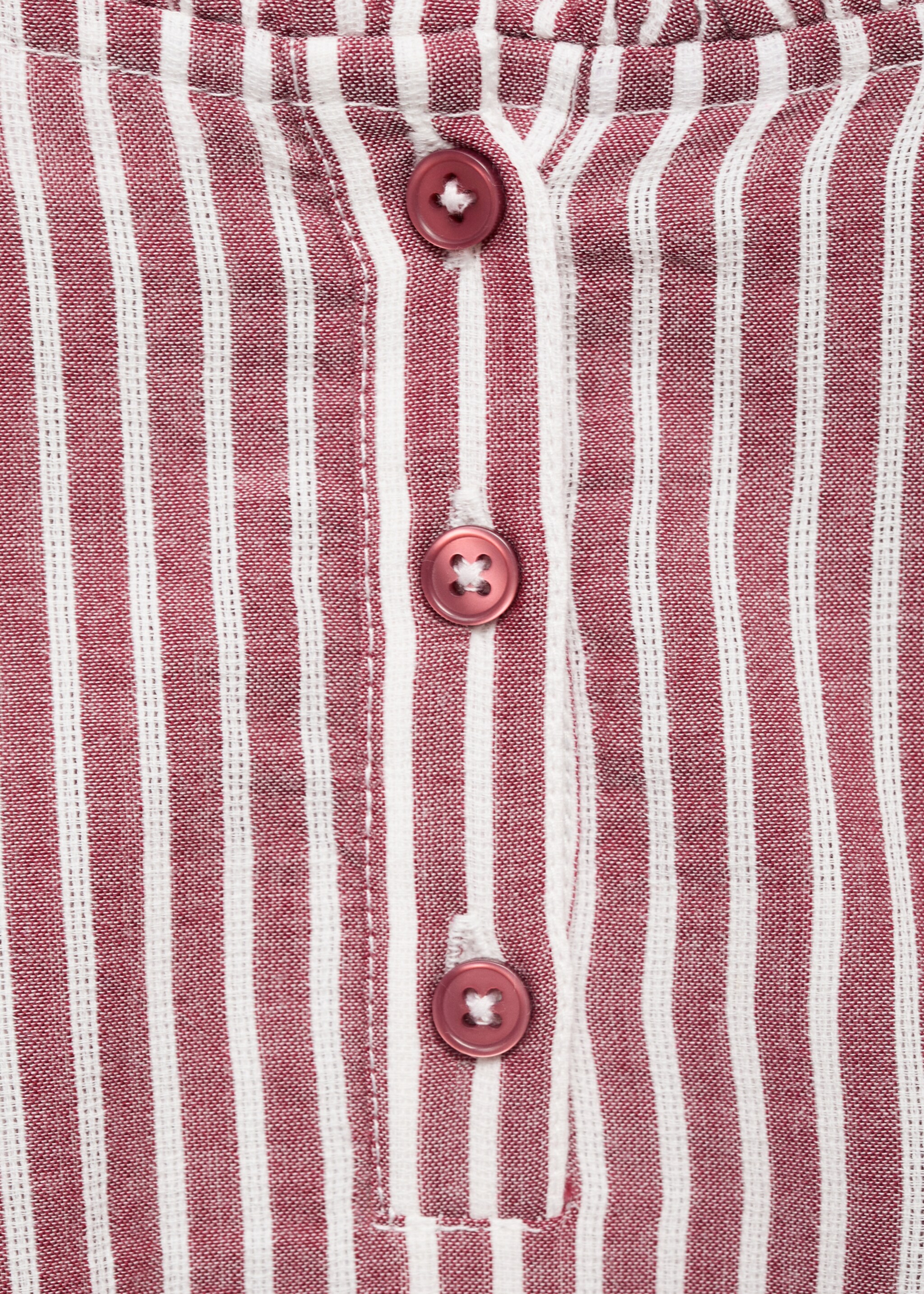 Ruffled stripe-patterned blouse - Details of the article 8