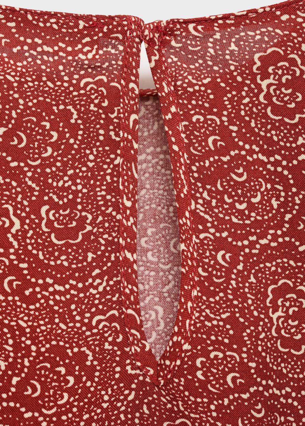 Printed puff sleeve blouse