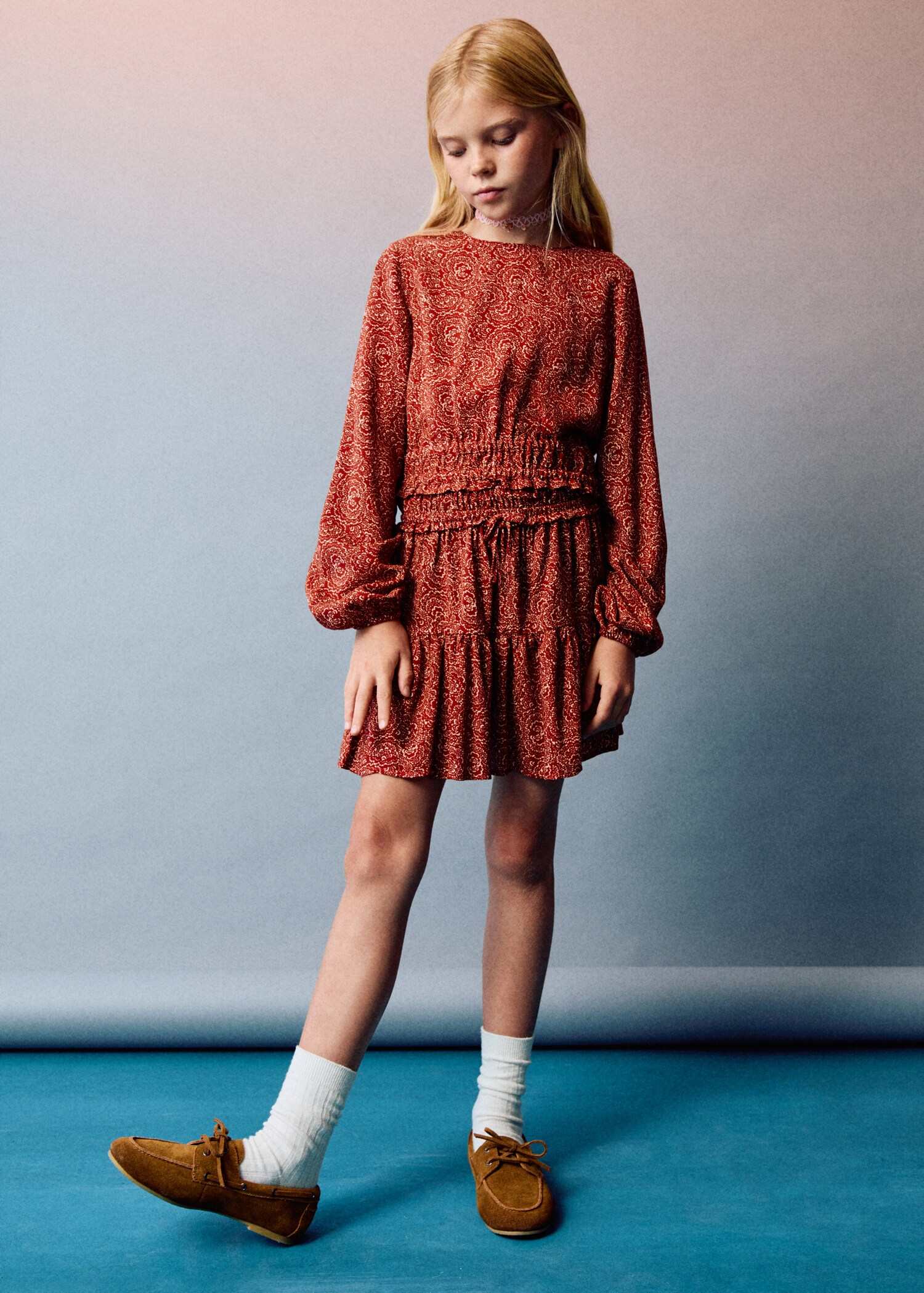 Blouse imprimée manches bouffantes - Détail de l'article 6