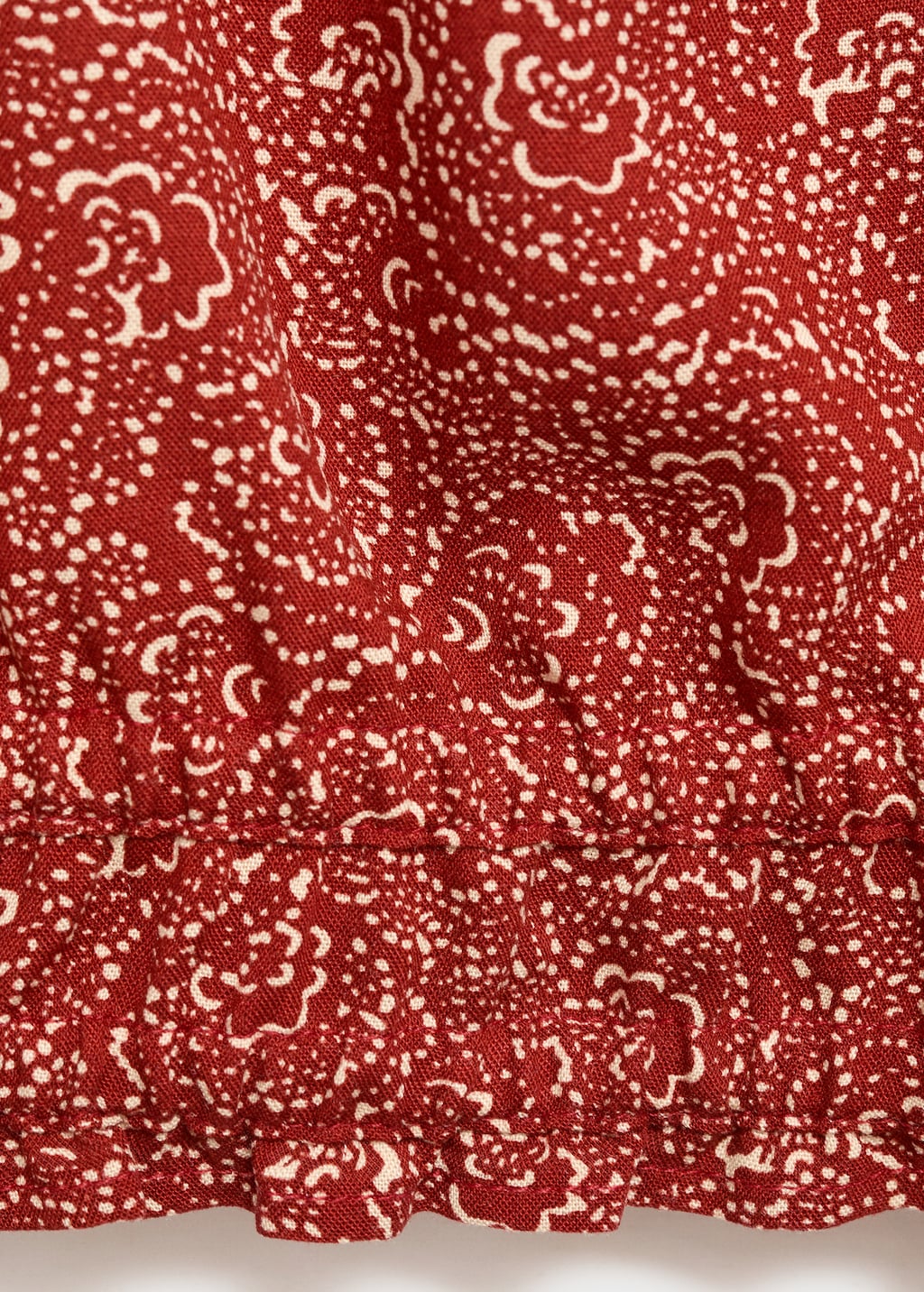 Printed puff sleeve blouse