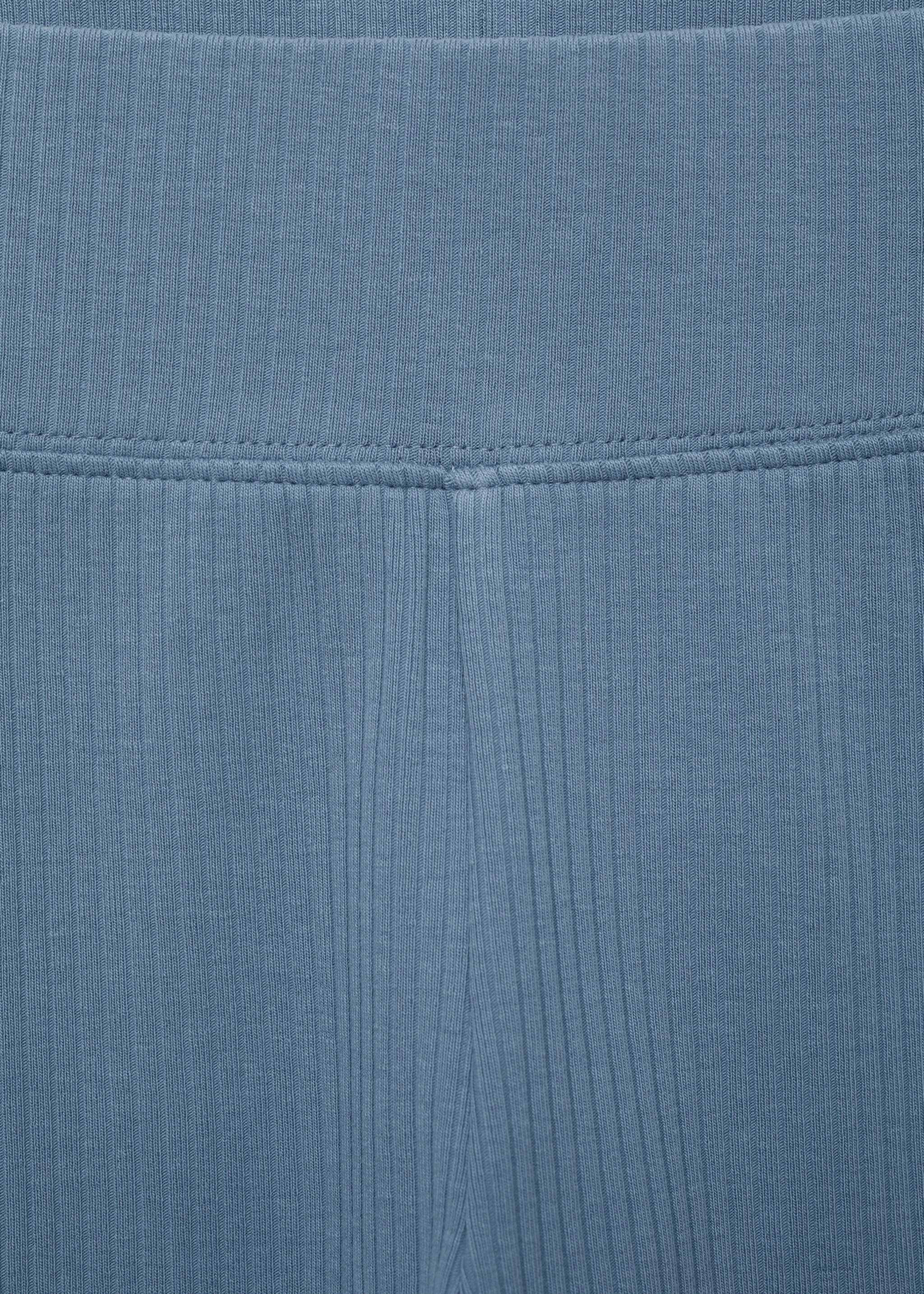 Cotton ribbed leggings - Details of the article 0