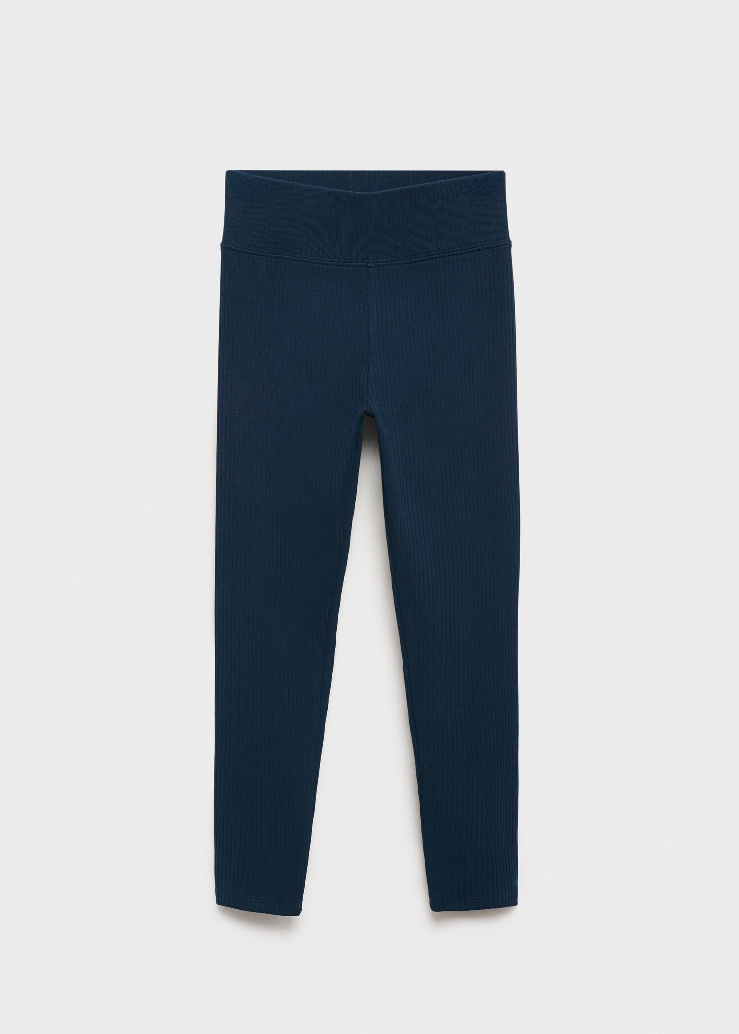 Cotton ribbed leggings - Article without model