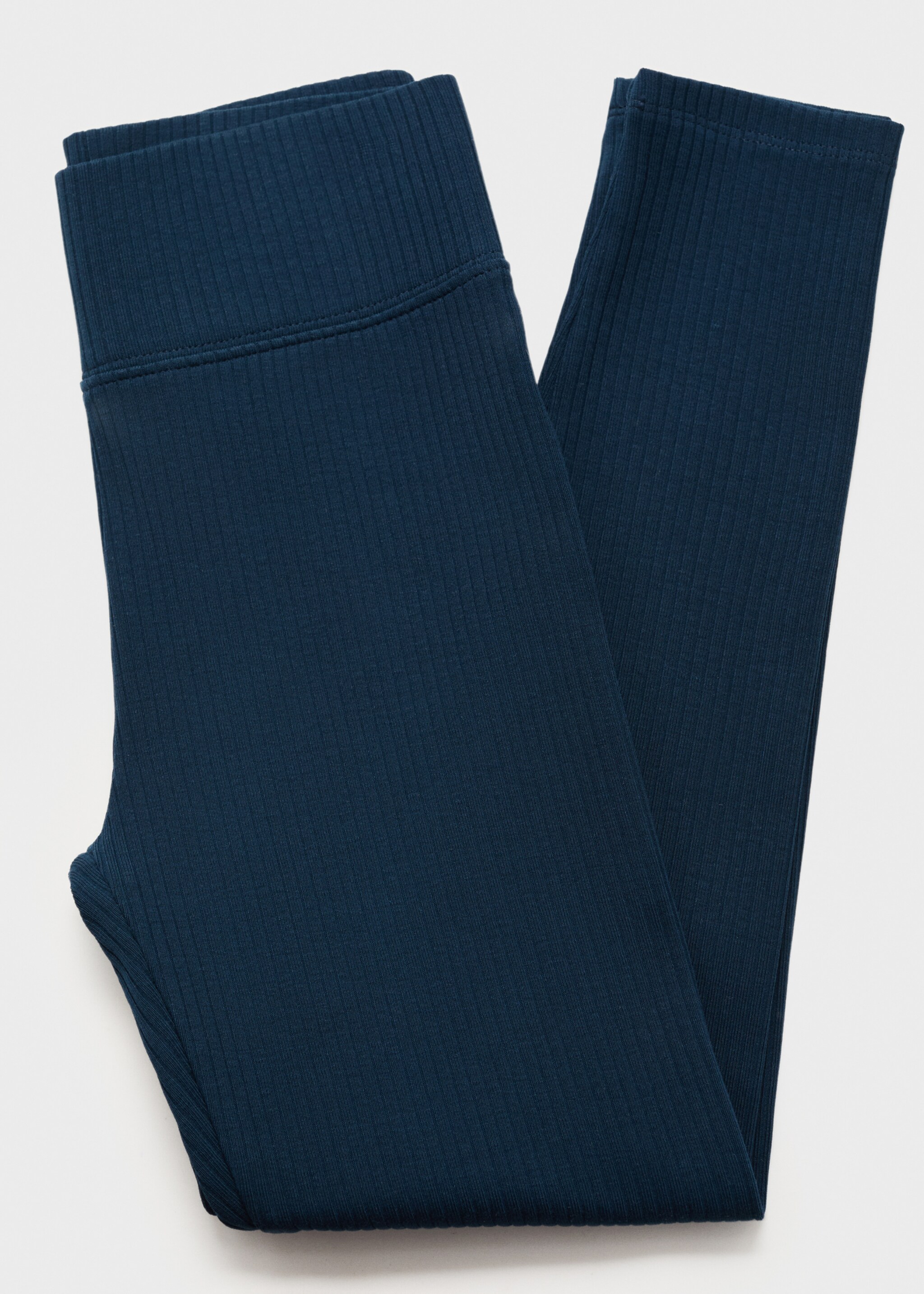 Cotton ribbed leggings - Details of the article 0