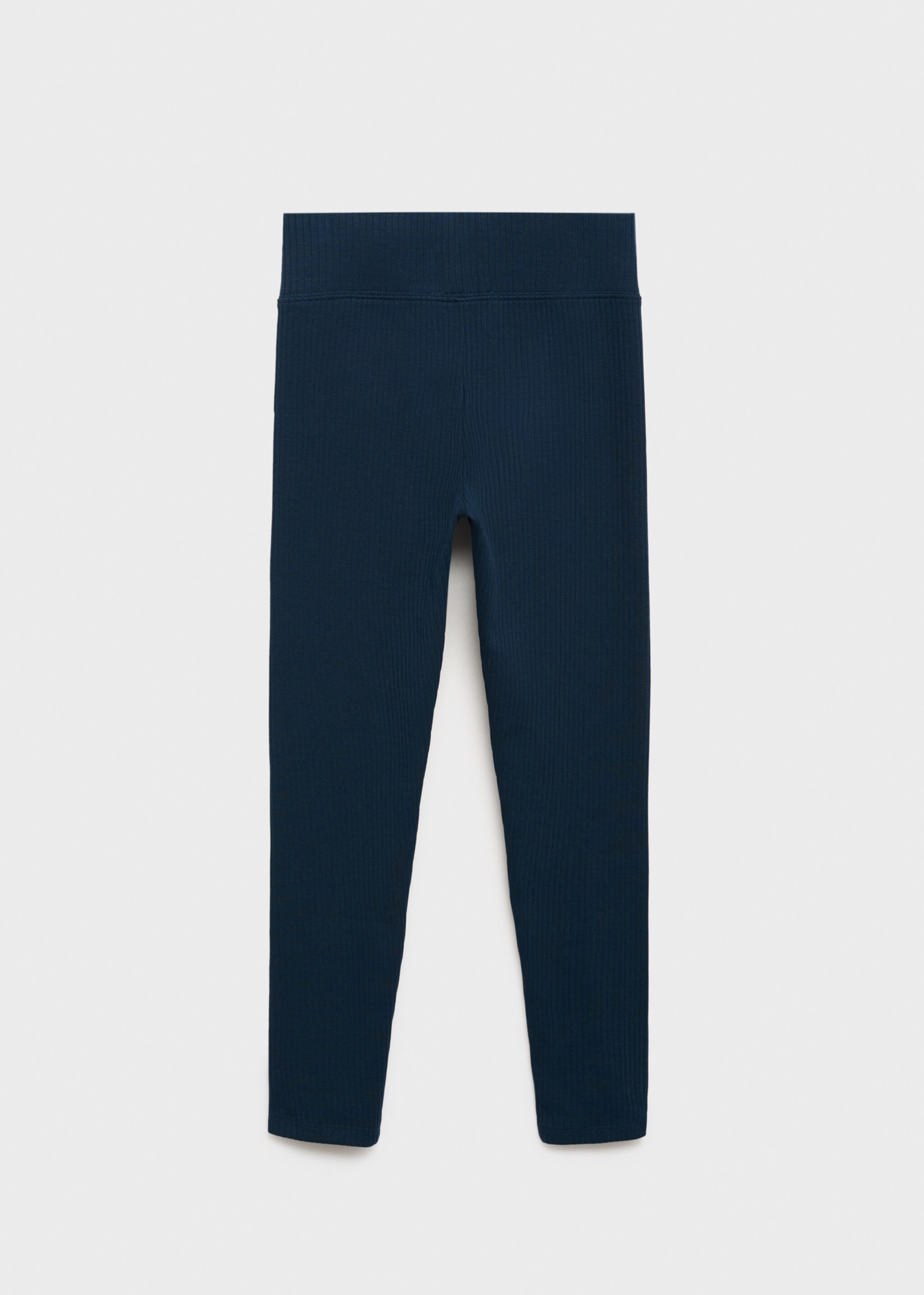 Cotton ribbed leggings - Reverse of the article