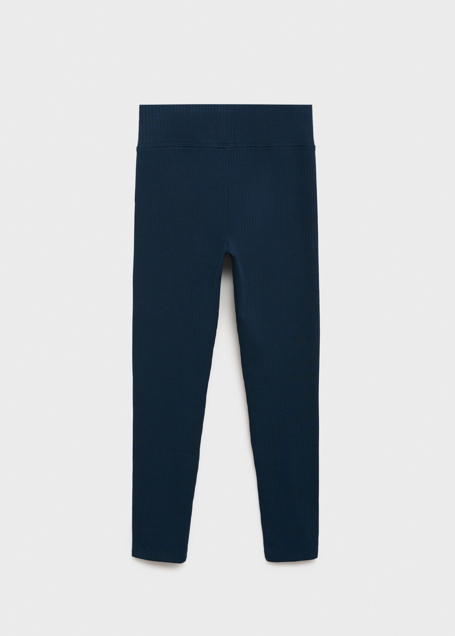 Cotton ribbed leggings - Reverse of the article
