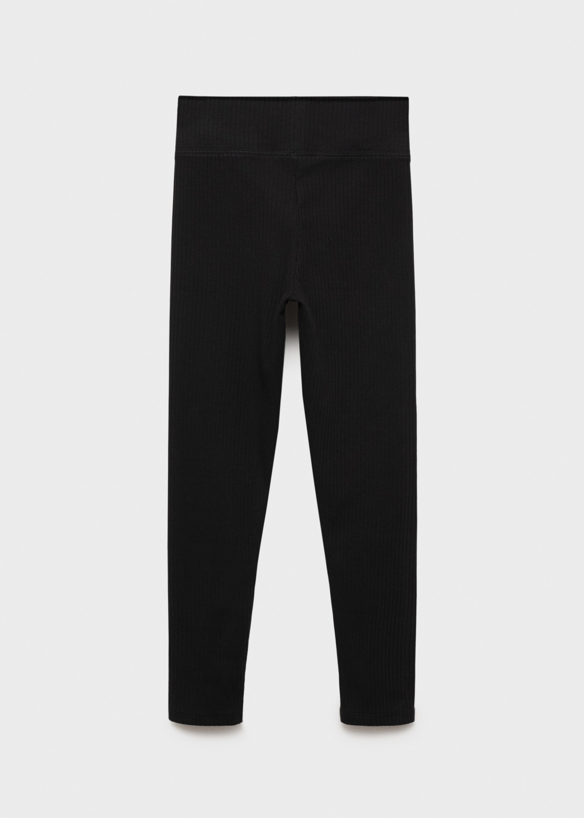 Cotton ribbed leggings - Reverse of the article