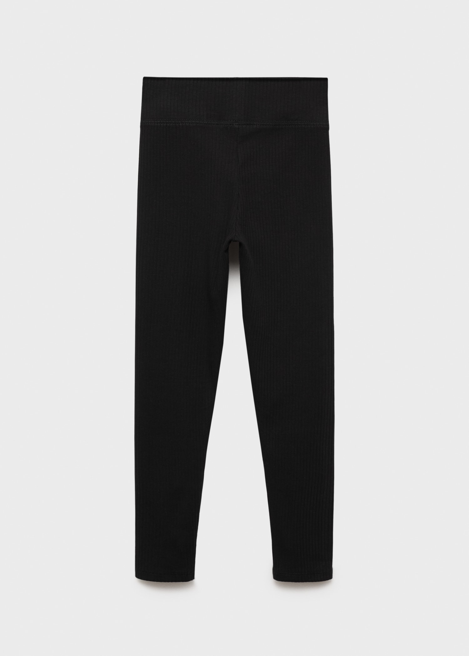 Cotton ribbed leggings - Reverse of the article