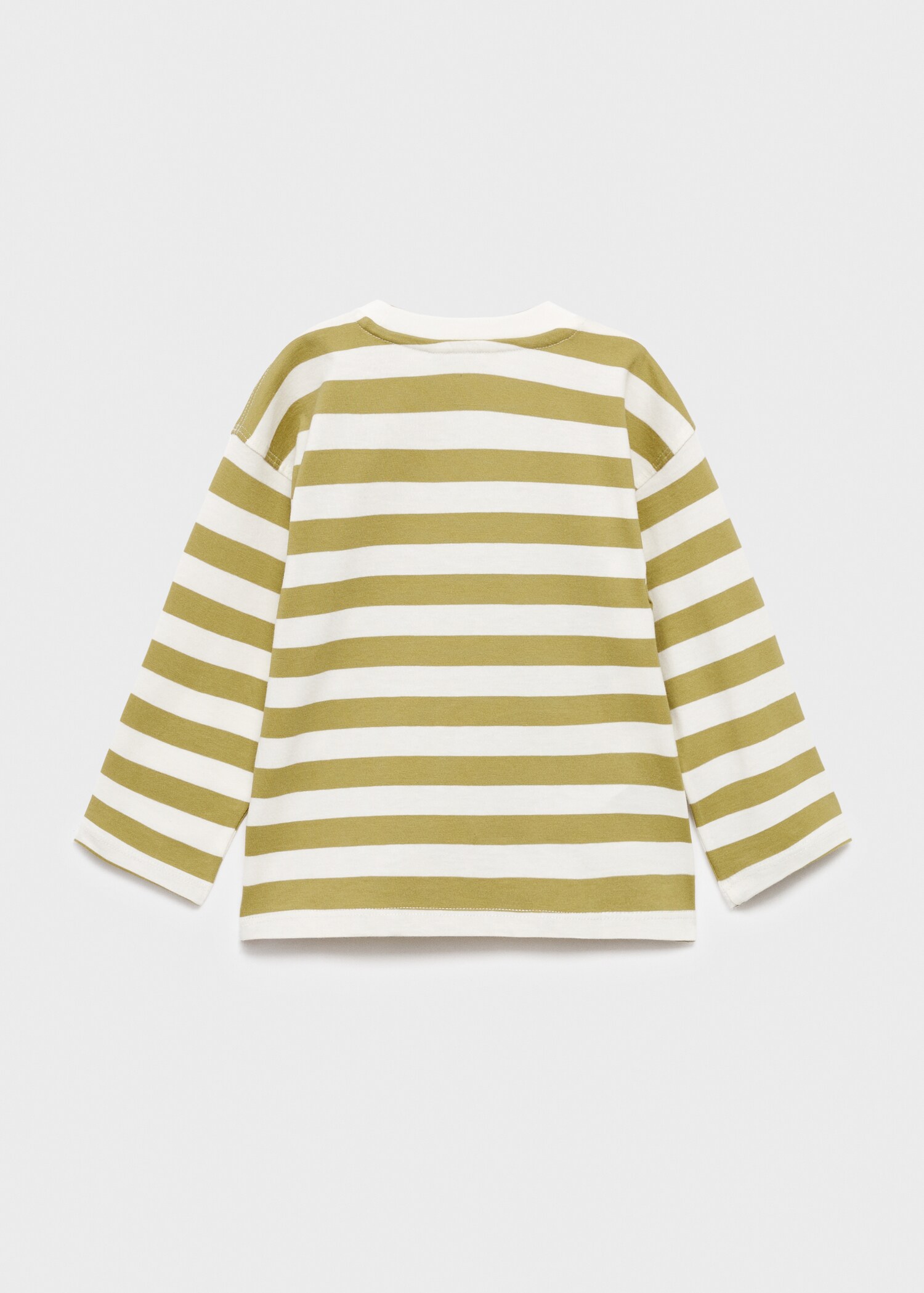 Camiseta rayas bolsillo - Reverso del artículo