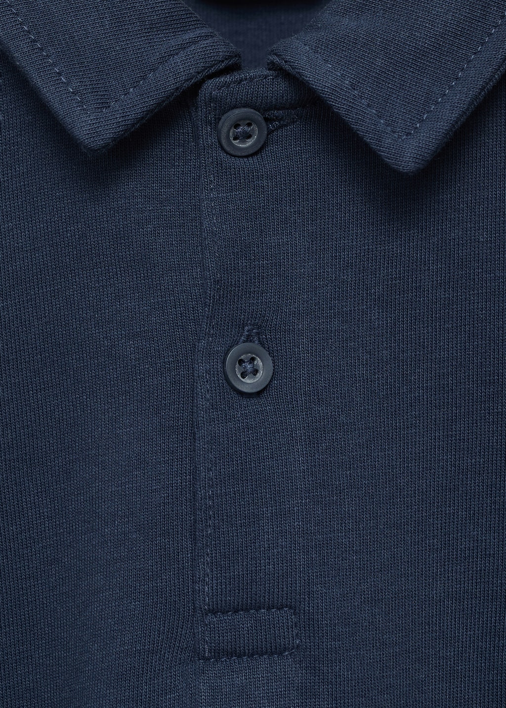 Plain cotton polo shirt