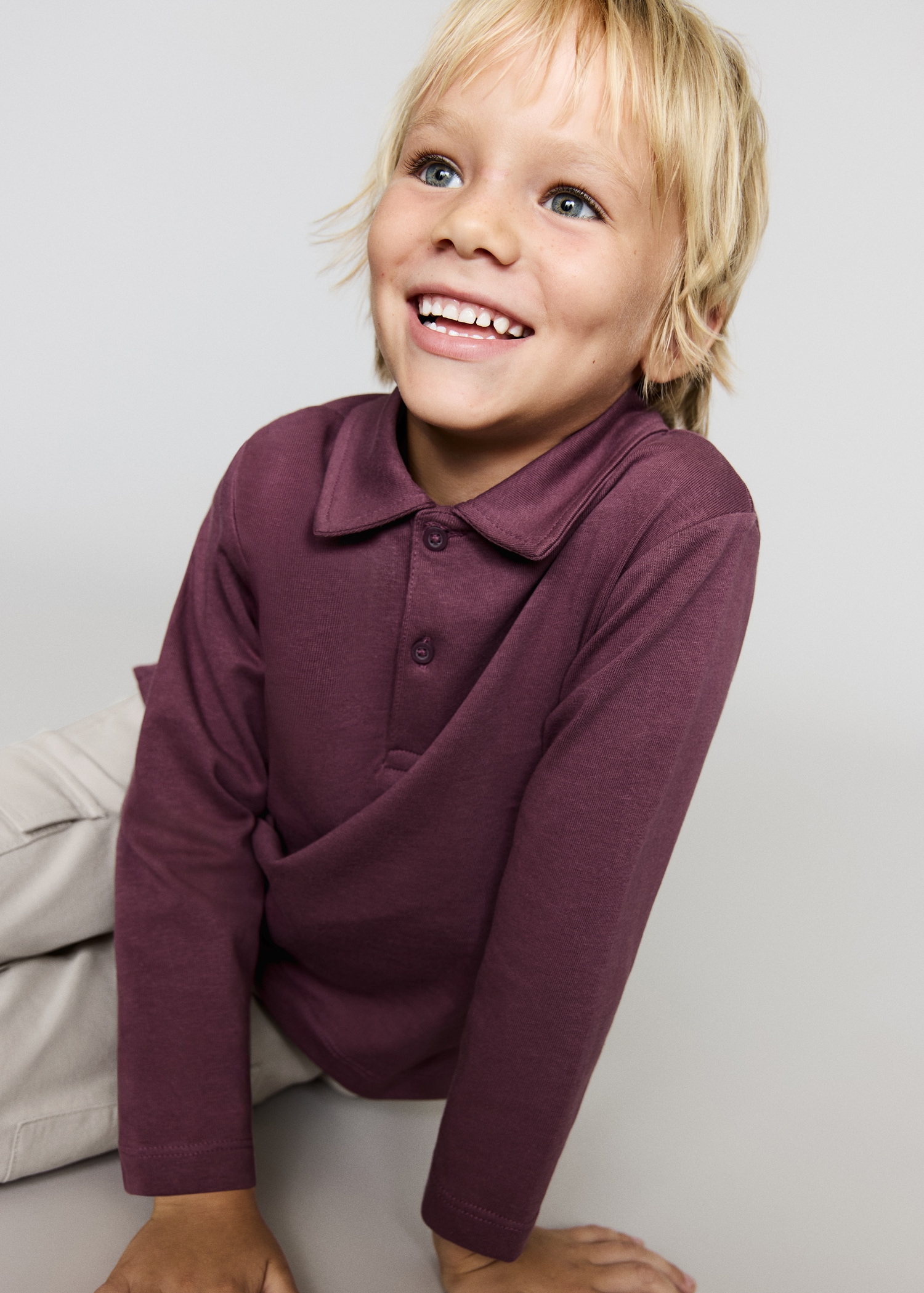 Polo uni coton - Plan moyen