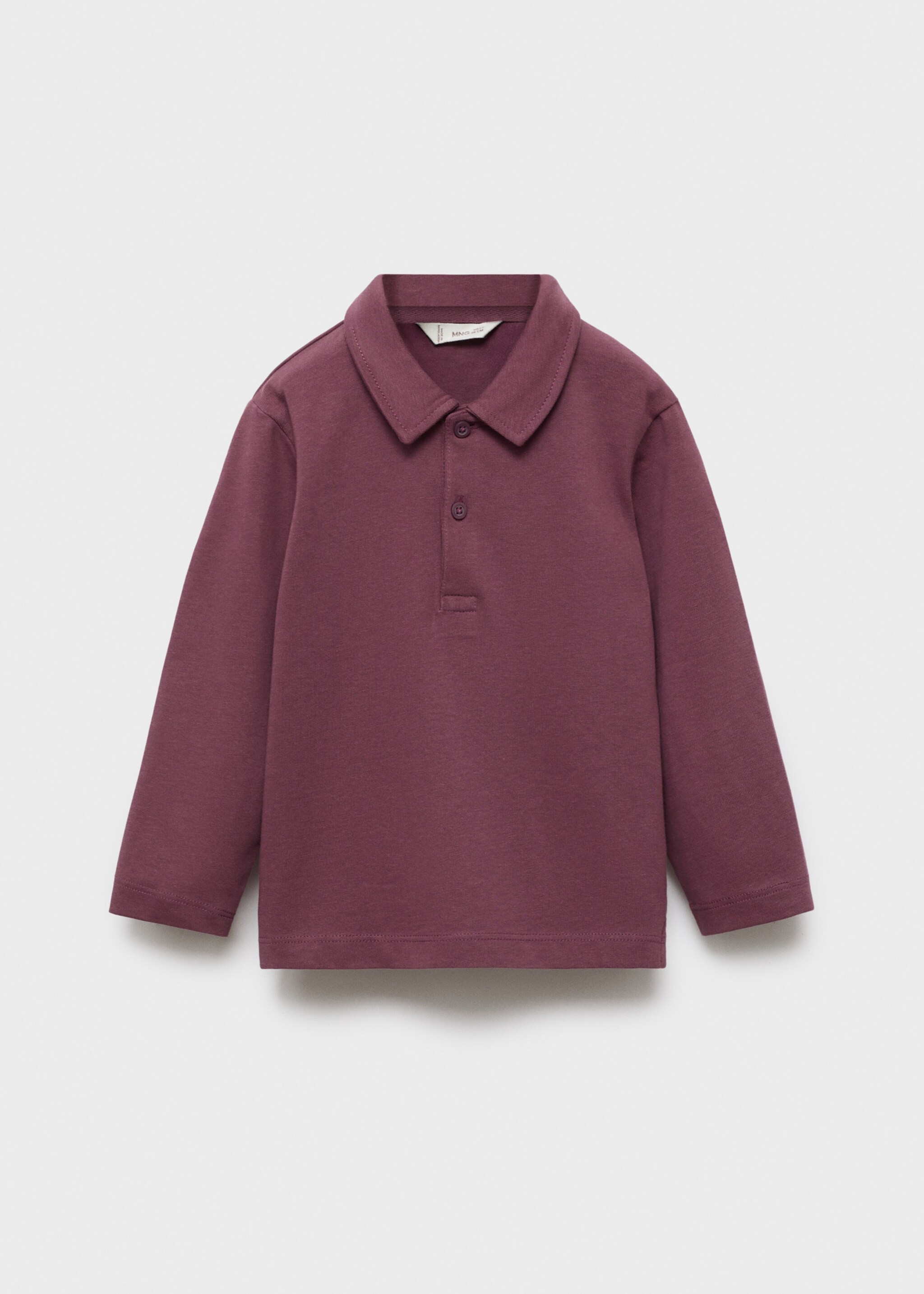 Polo uni coton - Article sans modèle, Rose pâle. Ref: 17053291-00.