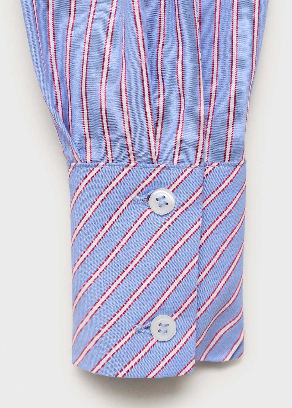 Striped cotton oversized shirt