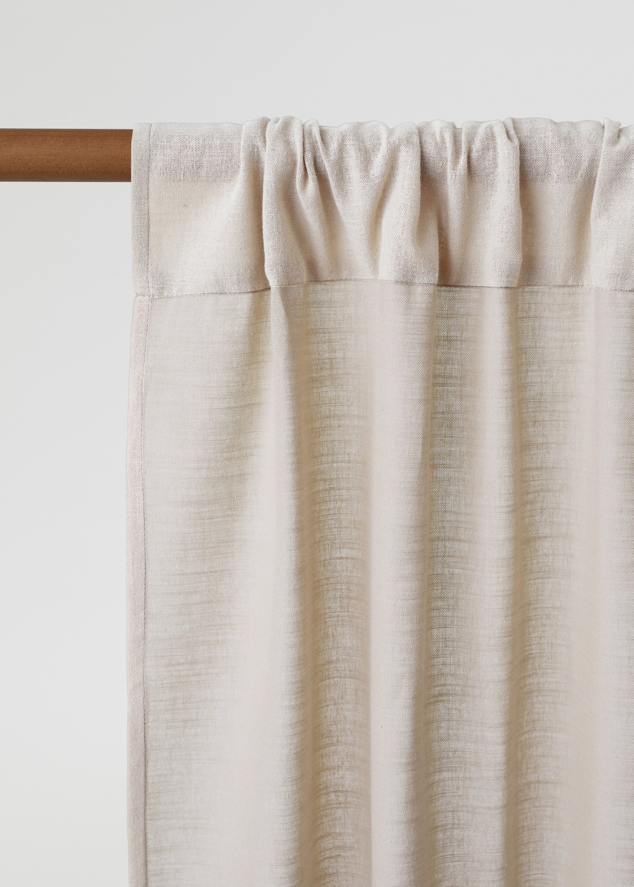 Medium-opacity cotton curtain - Medium plane