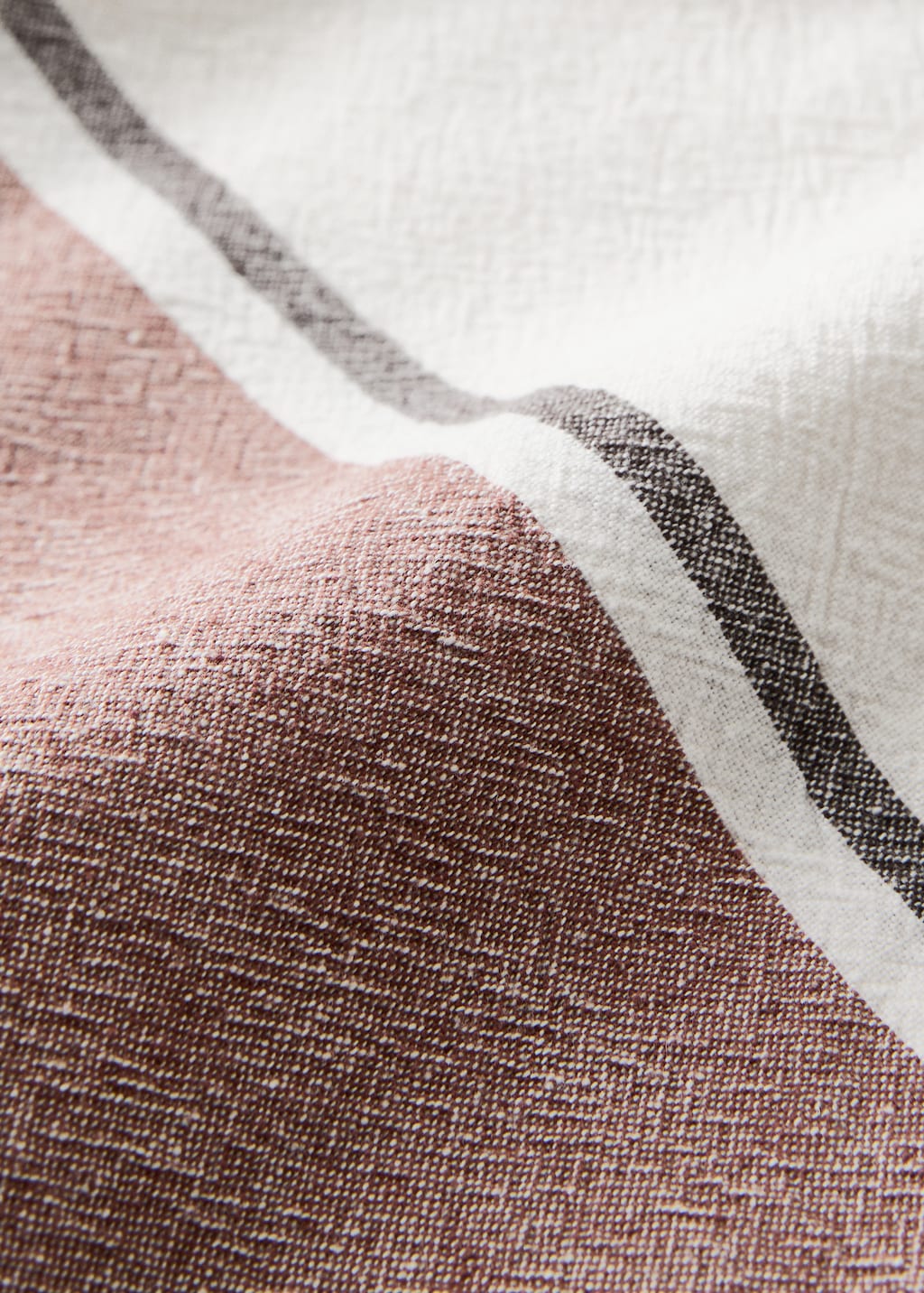 Cotton striped tablecloth for to diners