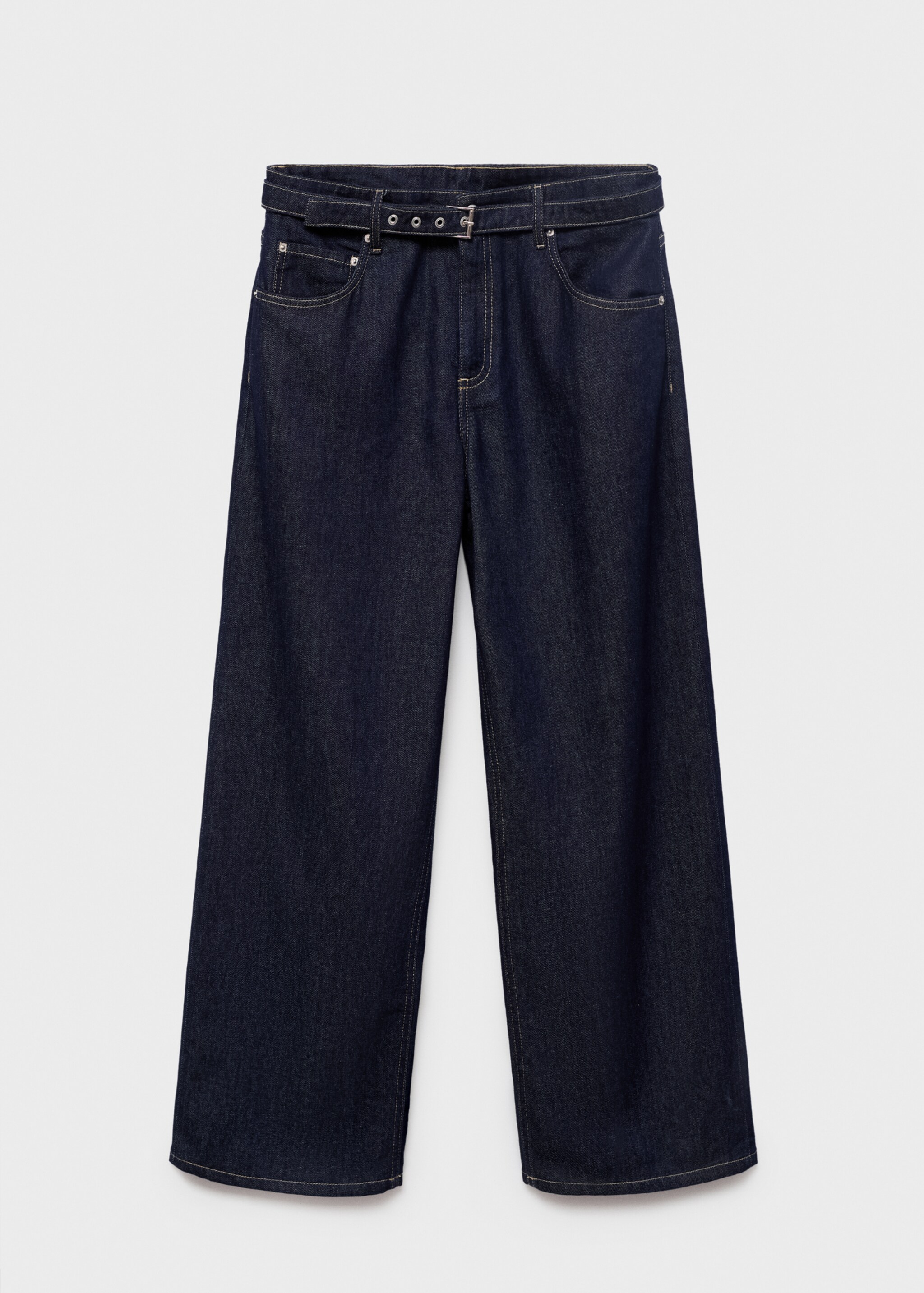 Straight-fit belt jeans - Article without model