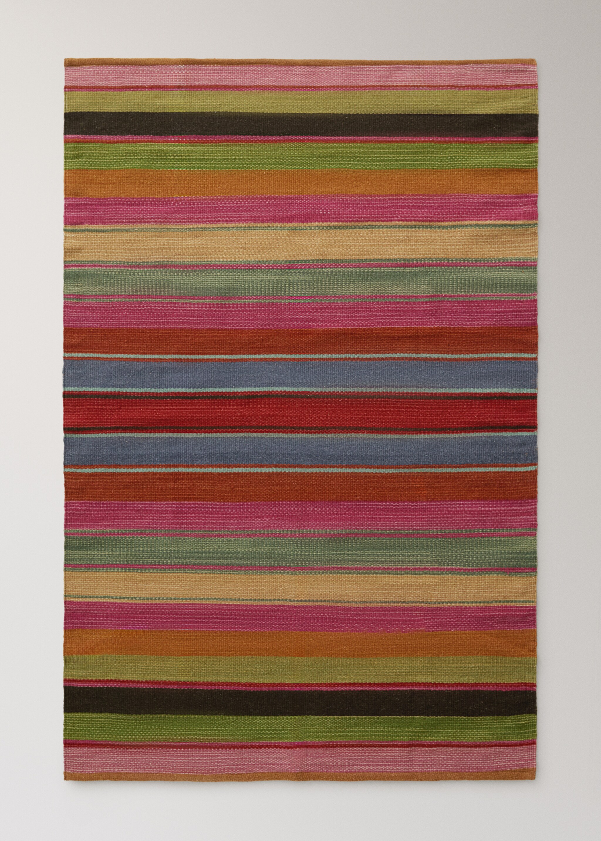 Alfombra lana raya multicolor - Article sense model, Cirera. Ref: 17053326-00.