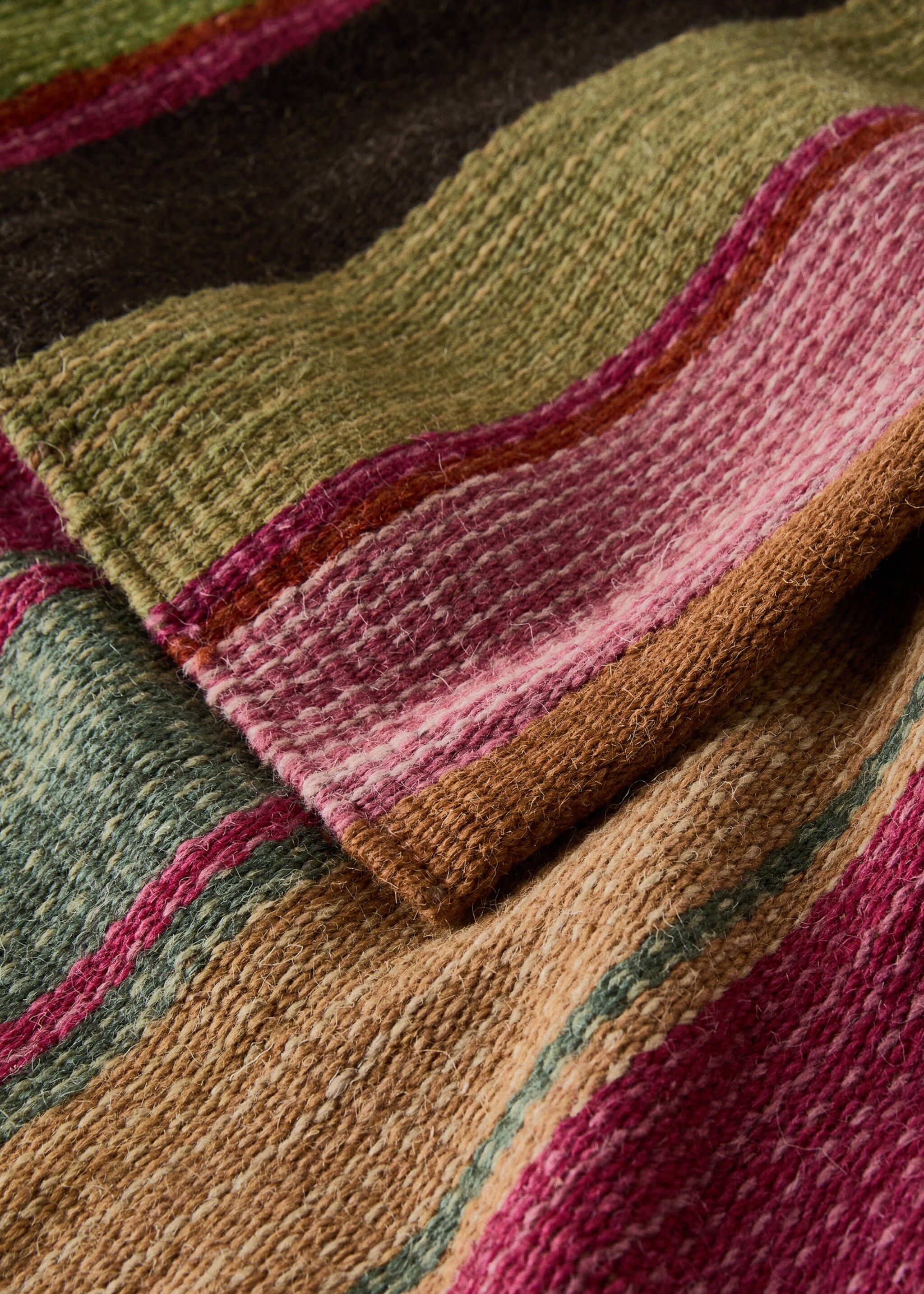 Alfombra lana raya multicolor - Detall de l'article 2, Cirera. Ref: 17053326-00.