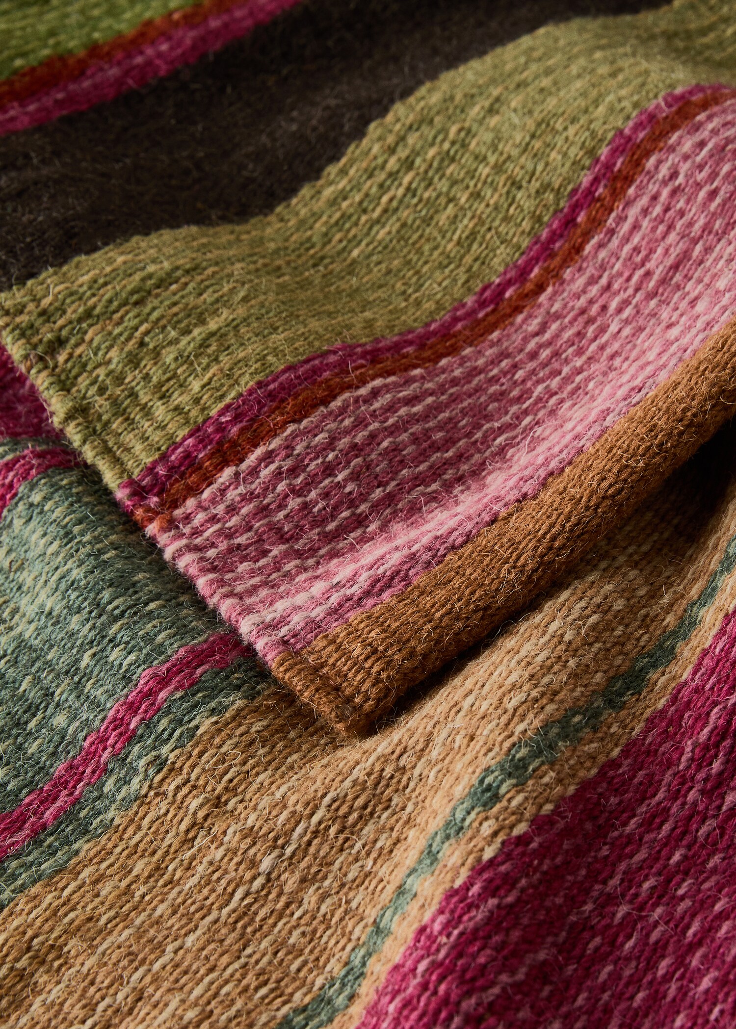Alfombra lana raya multicolor - Detall de l'article 2