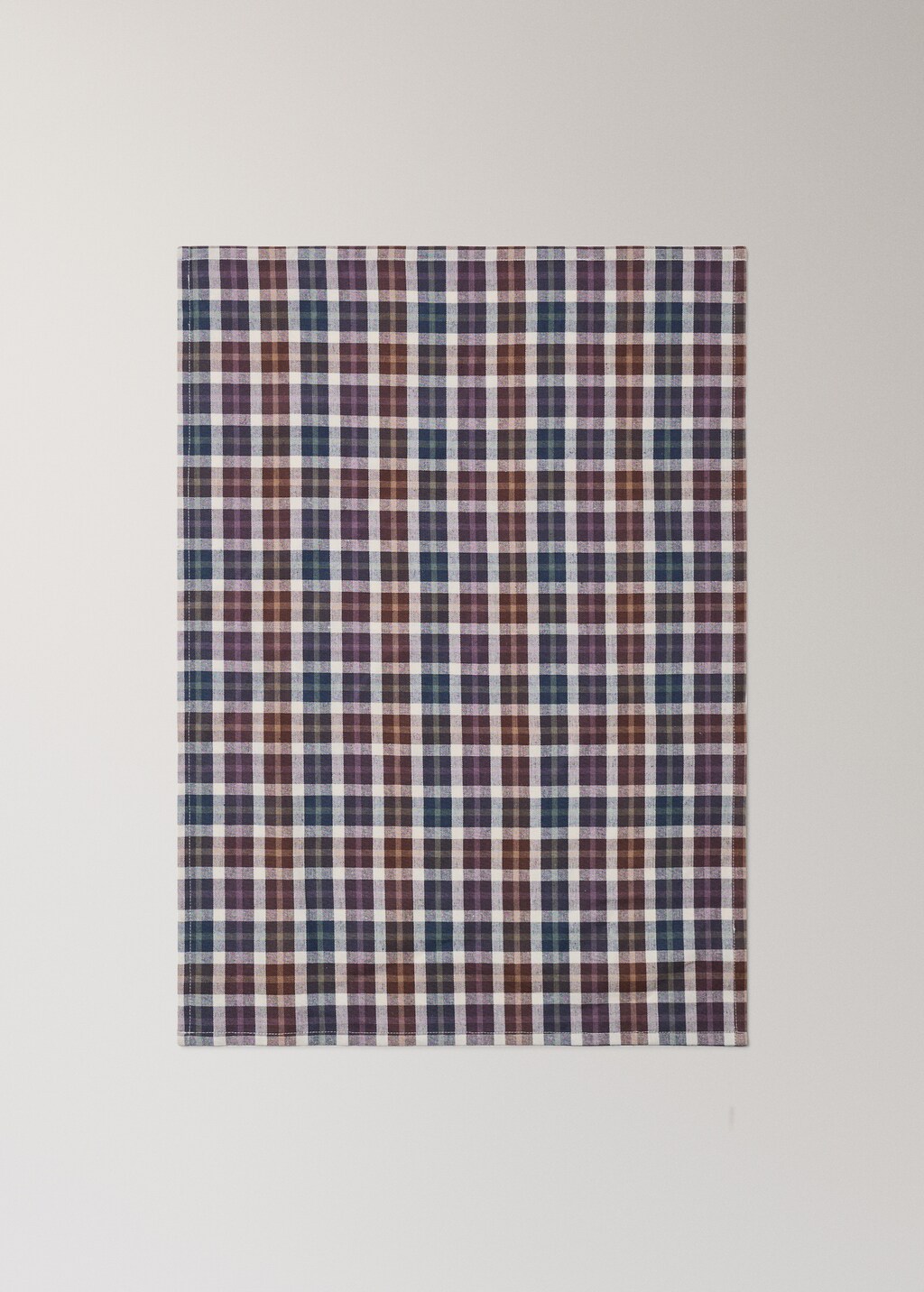 Checked kitchen towel