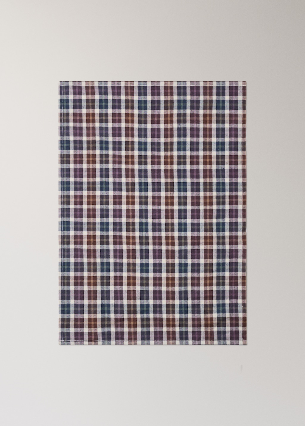 Checked kitchen towel