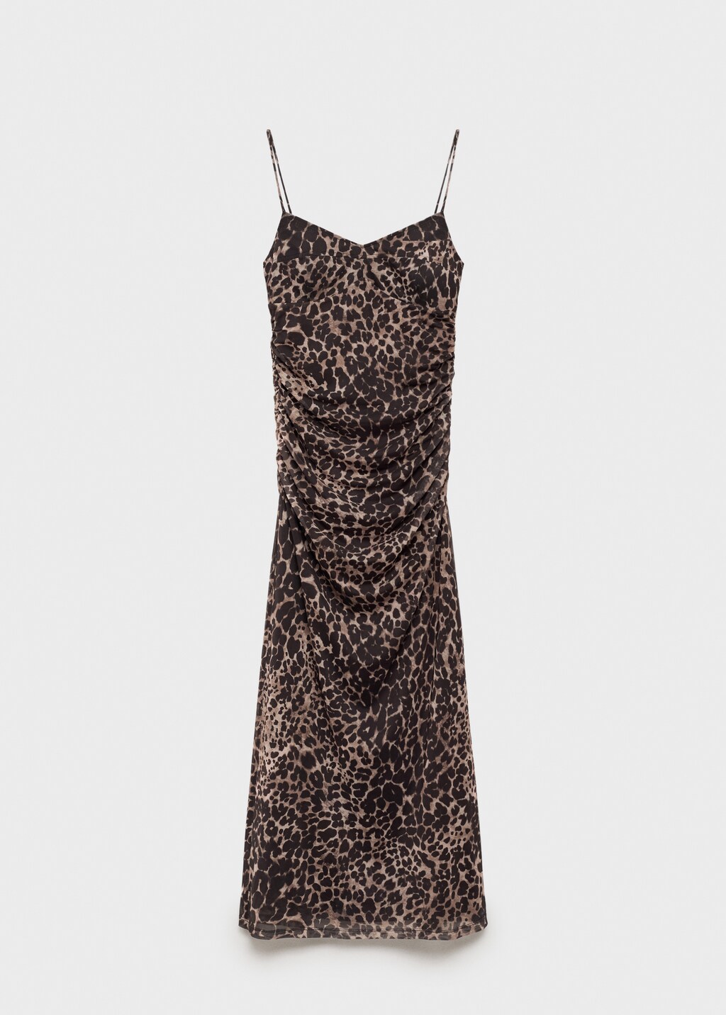 Ruched leopard-print midi-dress - image 2