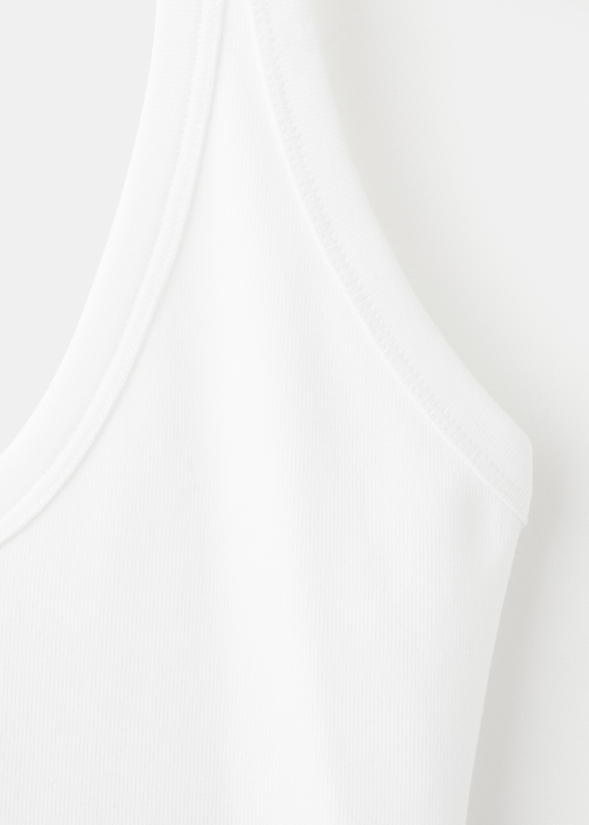 Halter neck top - Details of the article 0, Off White. Ref: 17053335-00.