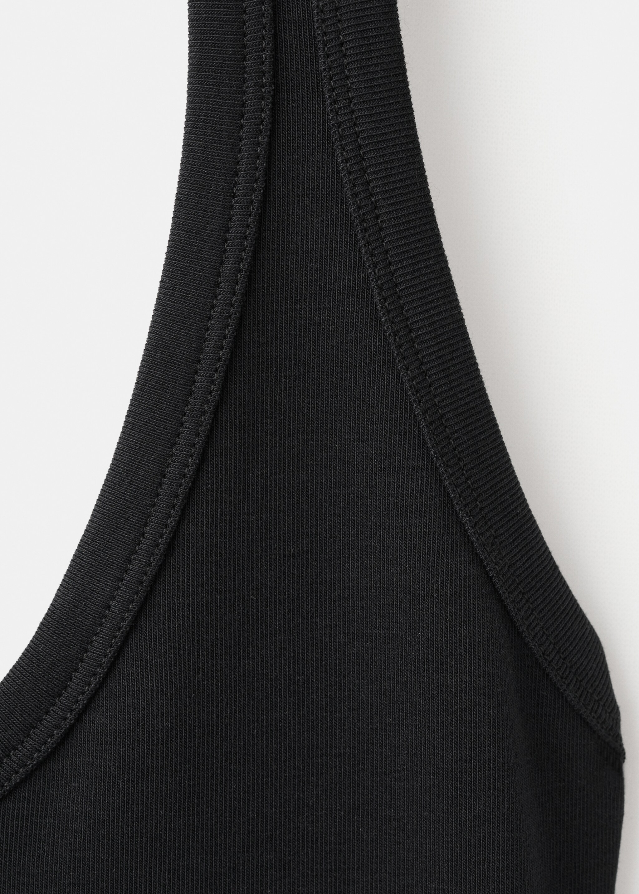 Halter neck top - Details of the article 0, Black. Ref: 17053335-00.