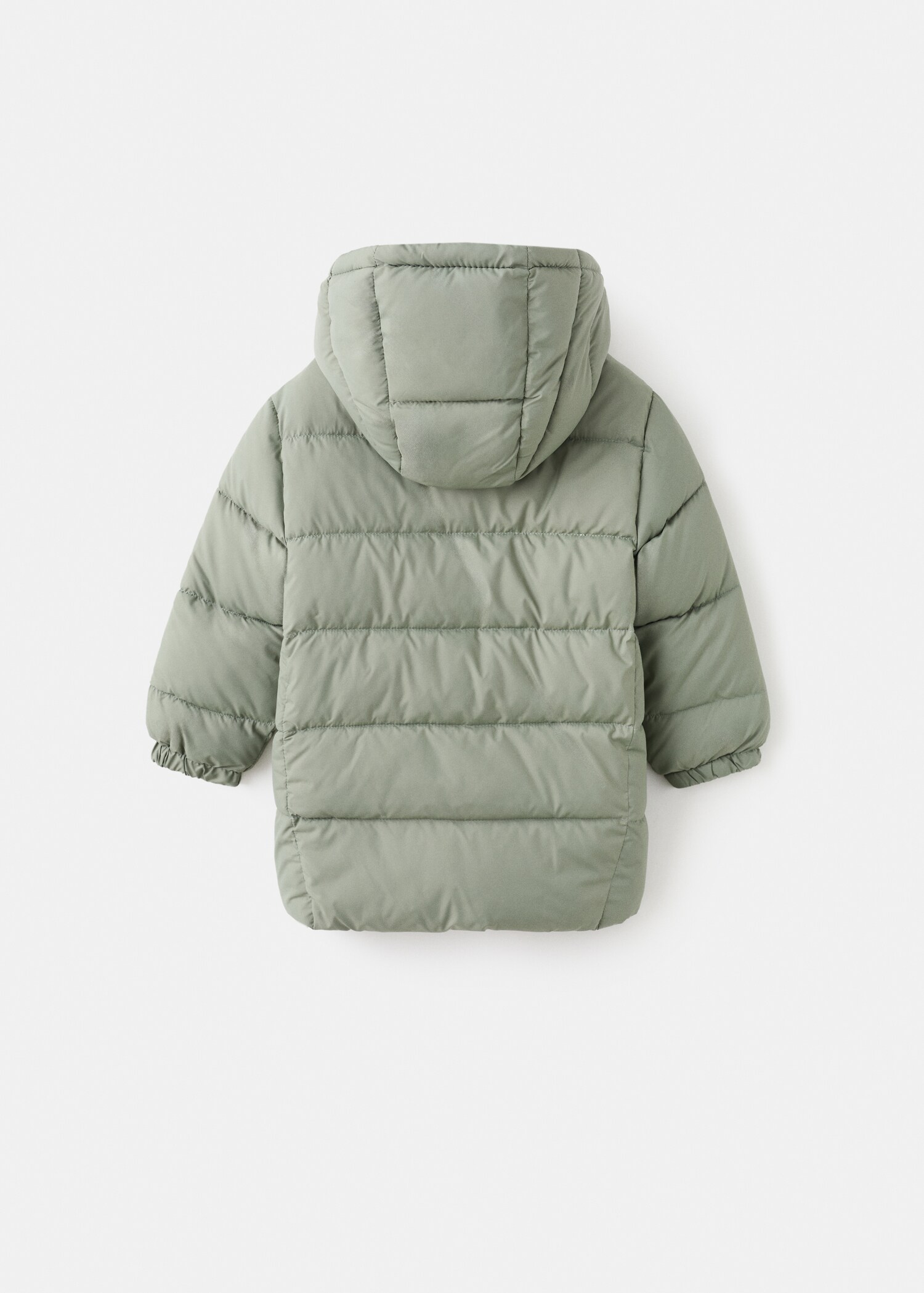 Hooded liner quilted coat - Reverse of the article