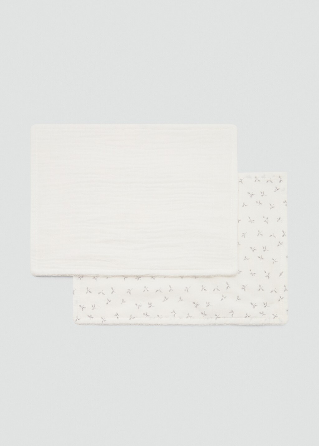 Cotton shawl with mini-flower print