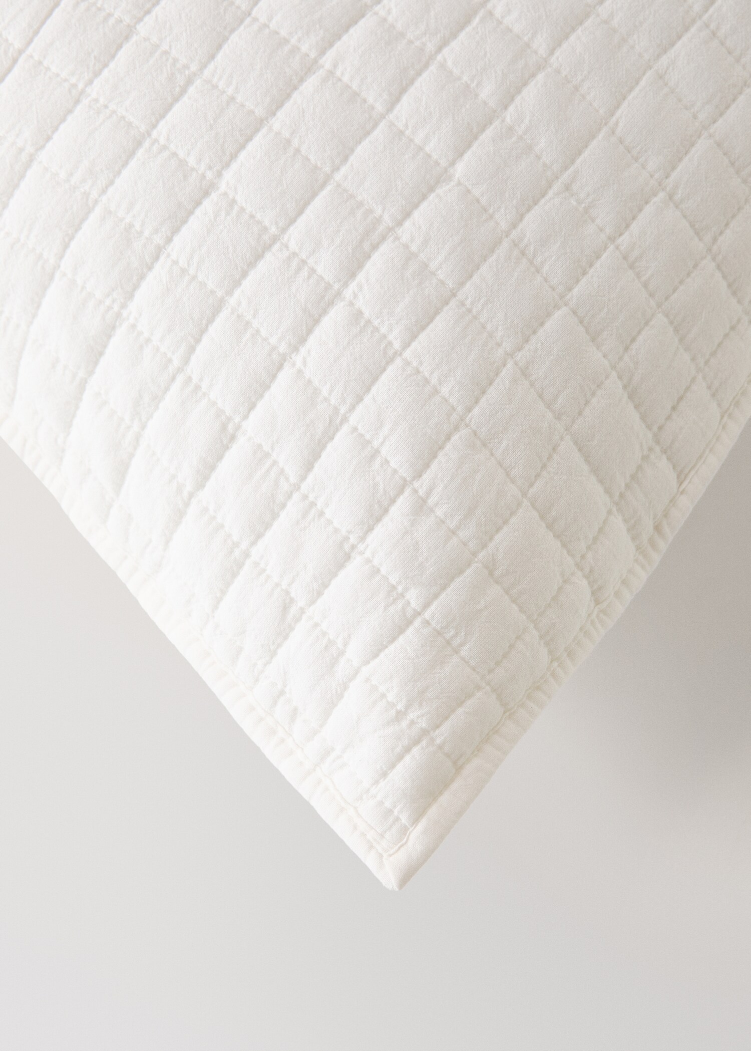 Garment-dyed cotton bed cushion cover 50x50 cm - Details of the article 2