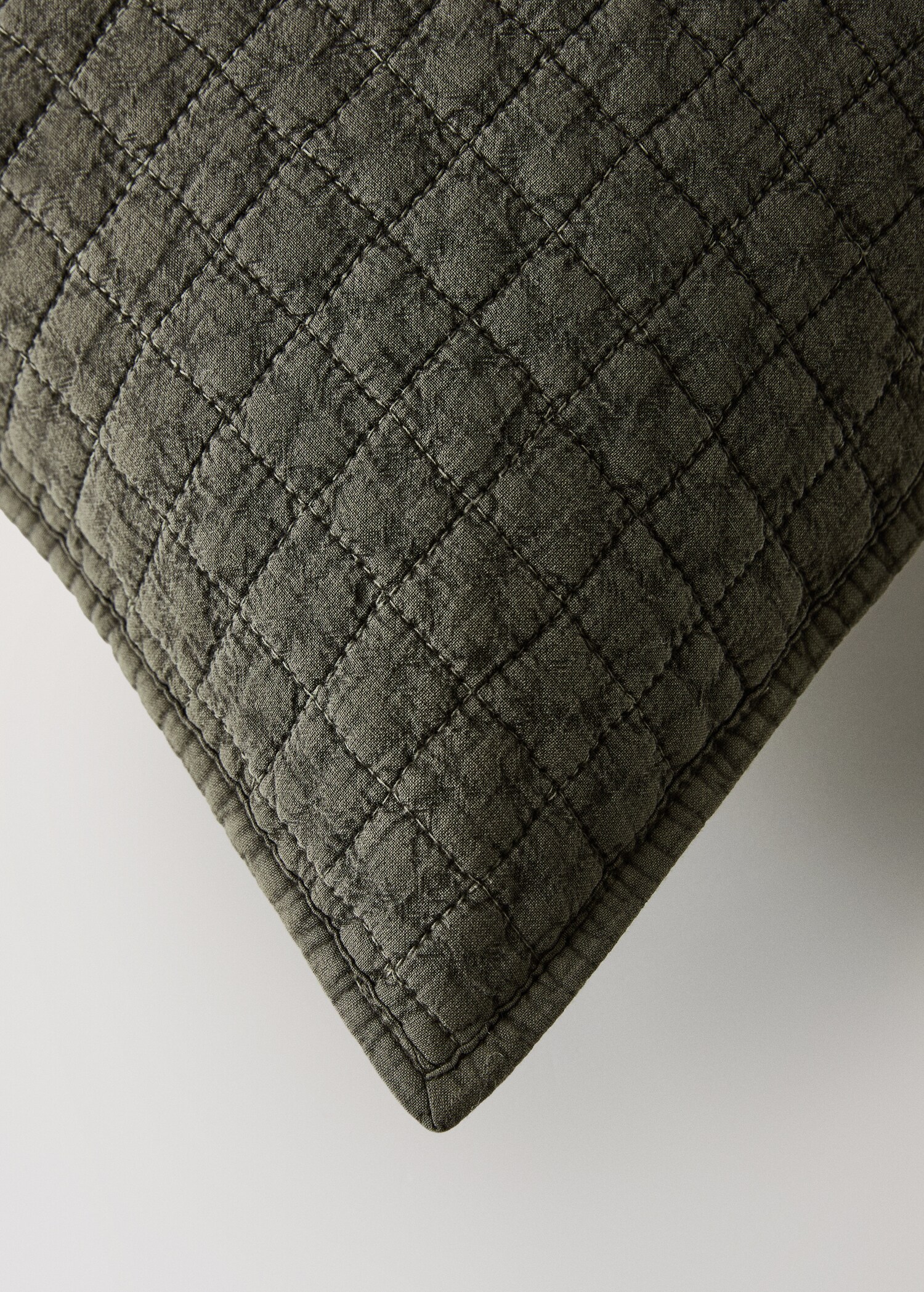 Pynteputetrekk til seng i garment dyed bomull, 50x50 cm - Artikkeldetalj 2