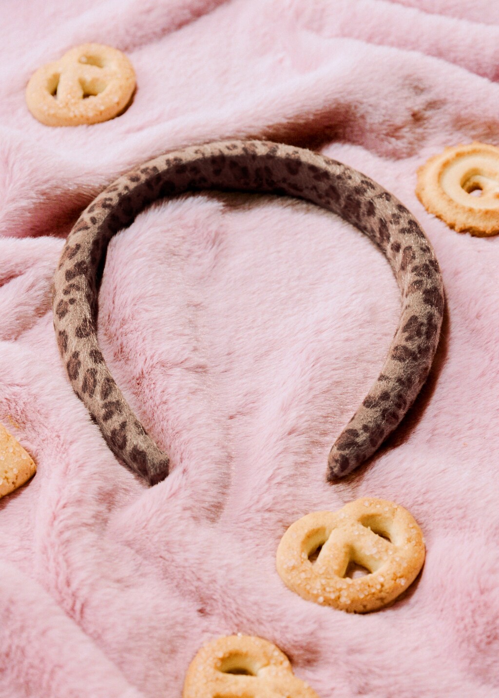 Animal-print textured hairband