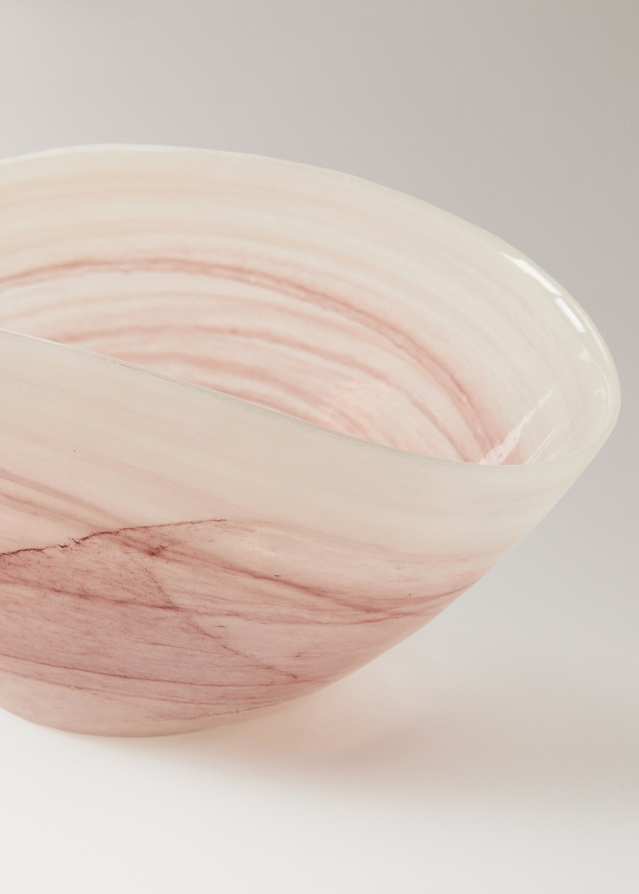 Murano glass decorative bowl - Details of the article 1, Vanilla. Ref: 17053816-00.