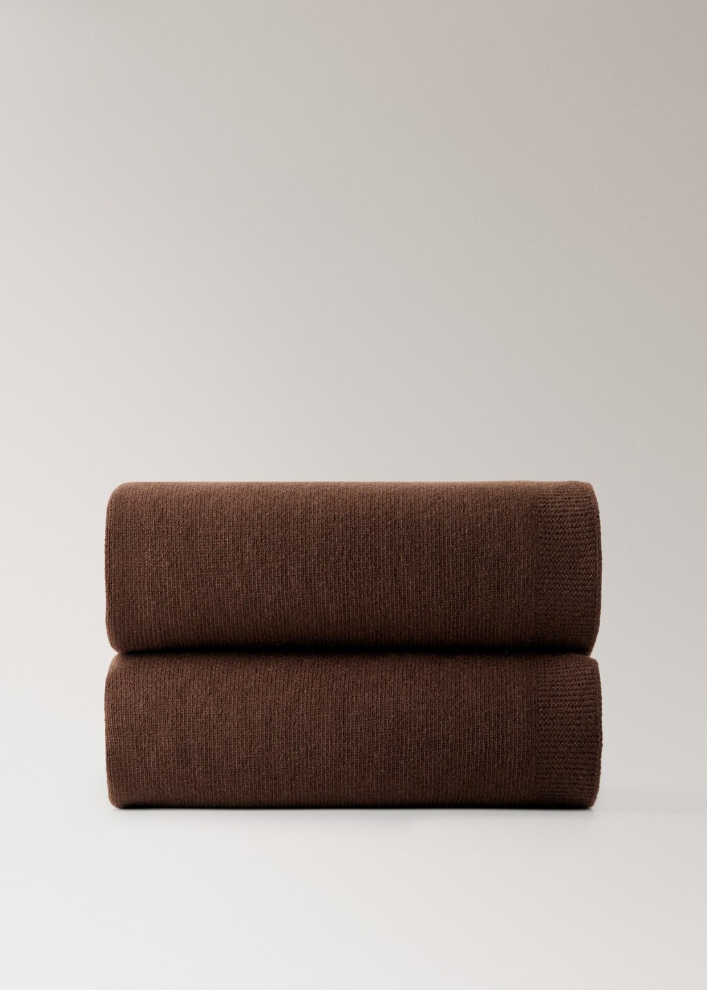 Wool striped children’s blanket with lace pattern