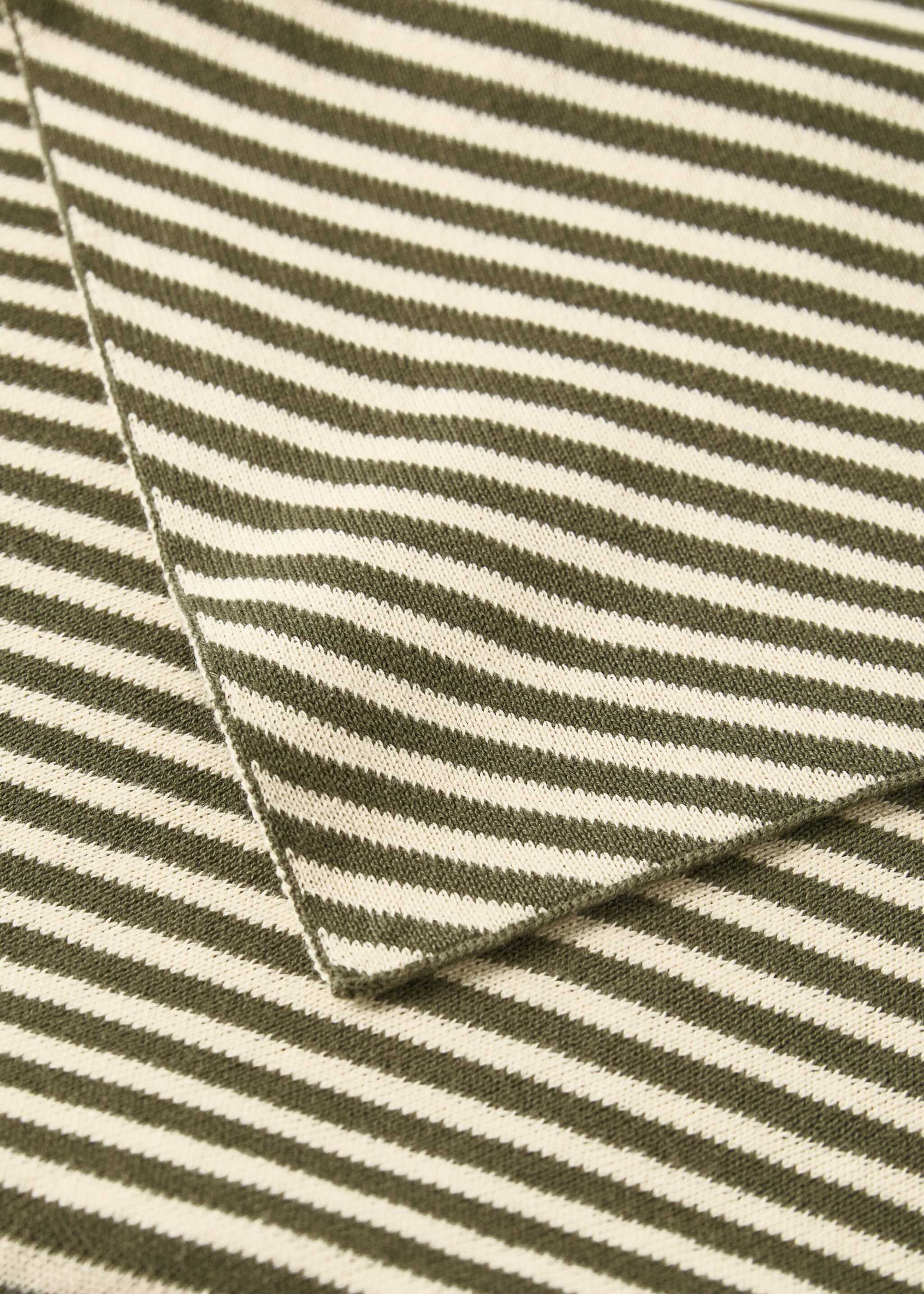 Manta infantil algodón rayas bicolor - Detalle del artículo 1