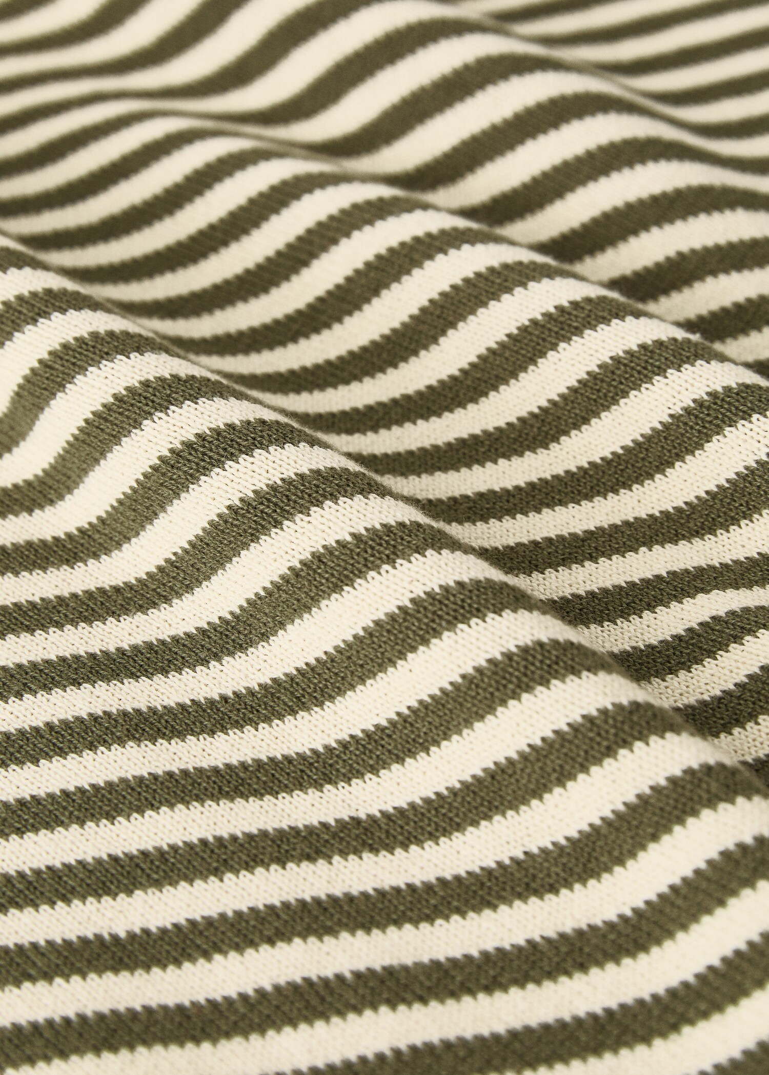 Couverture enfant coton à rayures bicolore - Détail de l'article 2